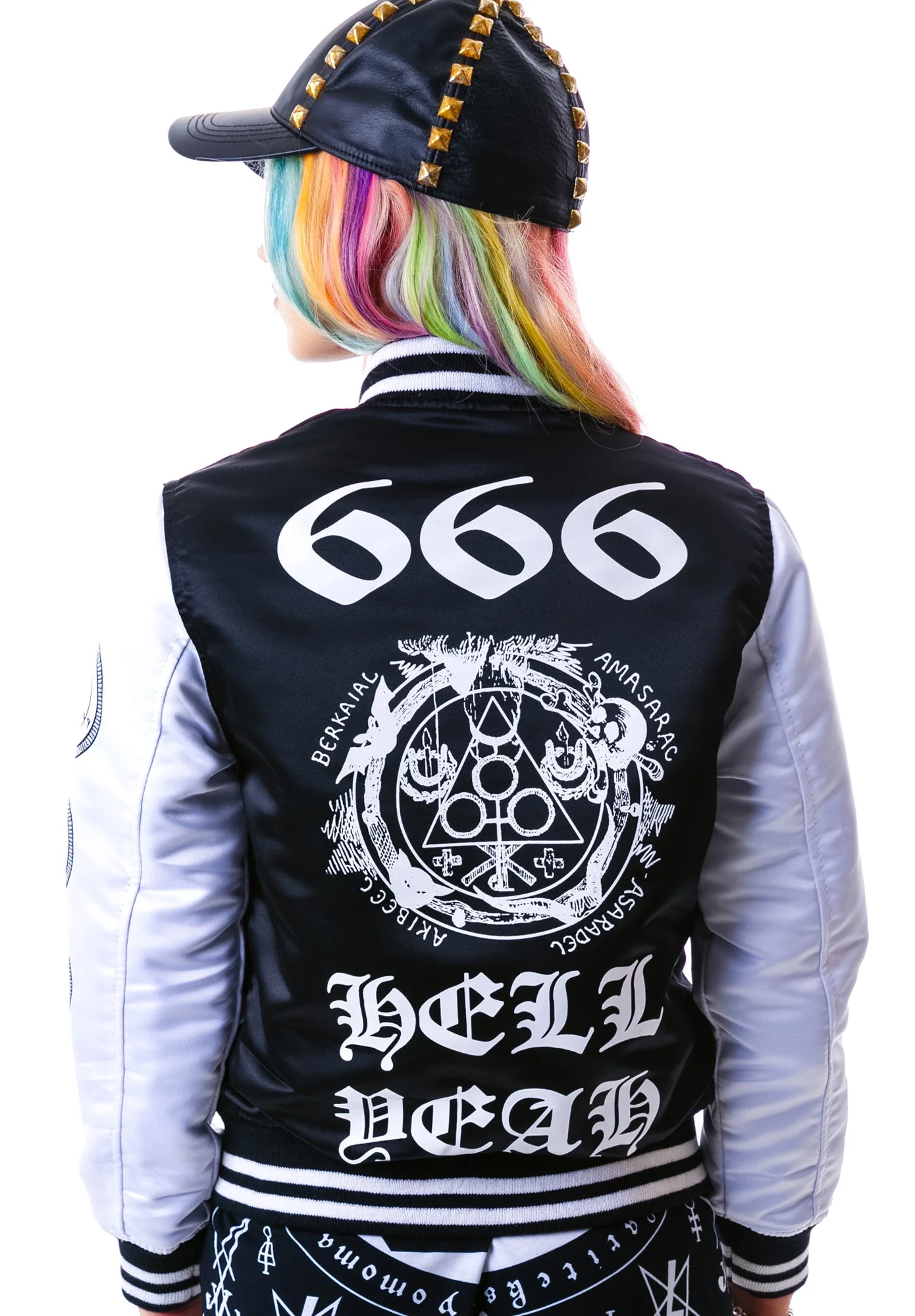 Hell Yeah Varsity Jacket - Black - Image 11