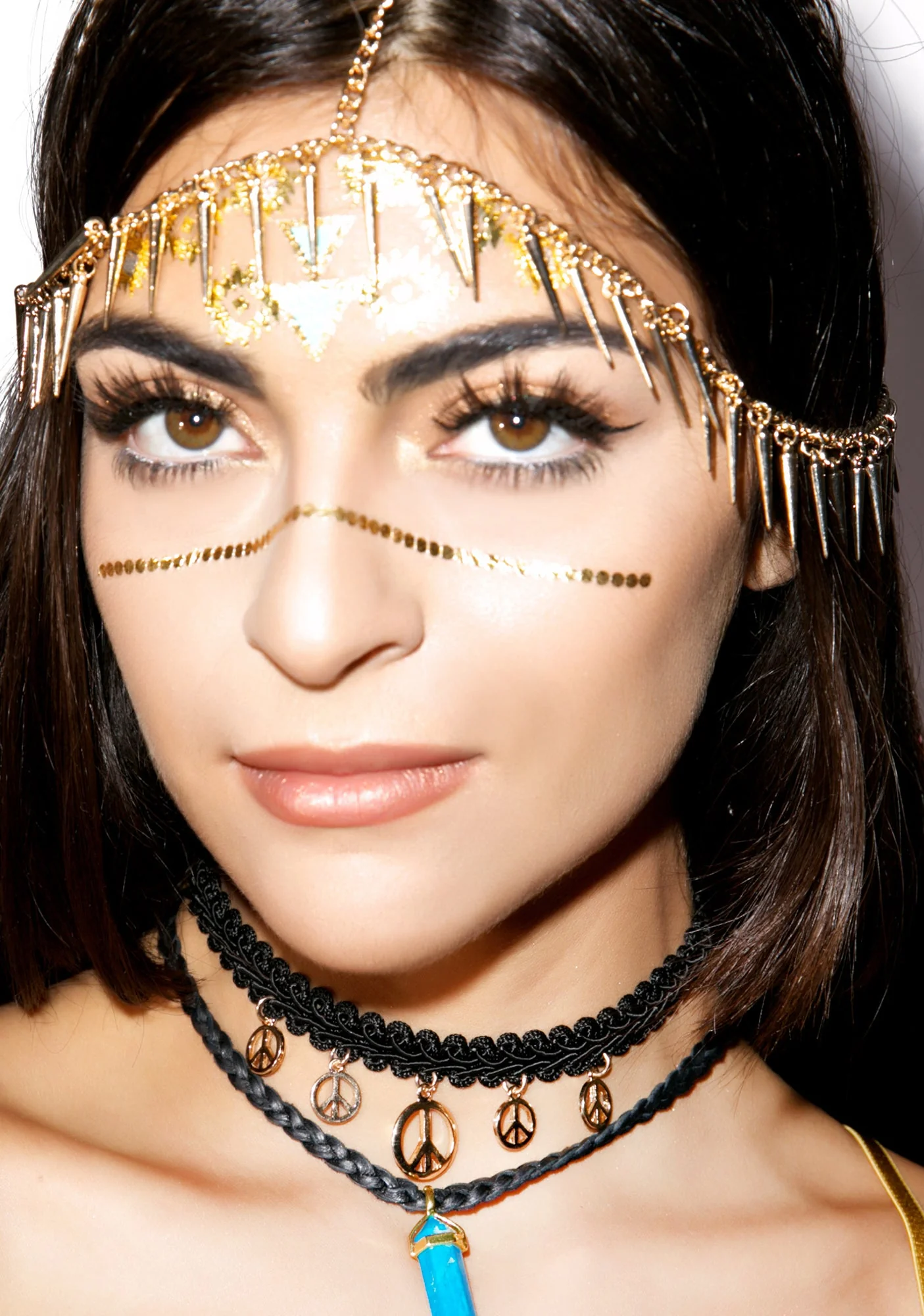 Hella Peaceful Choker - Gold - Image 2