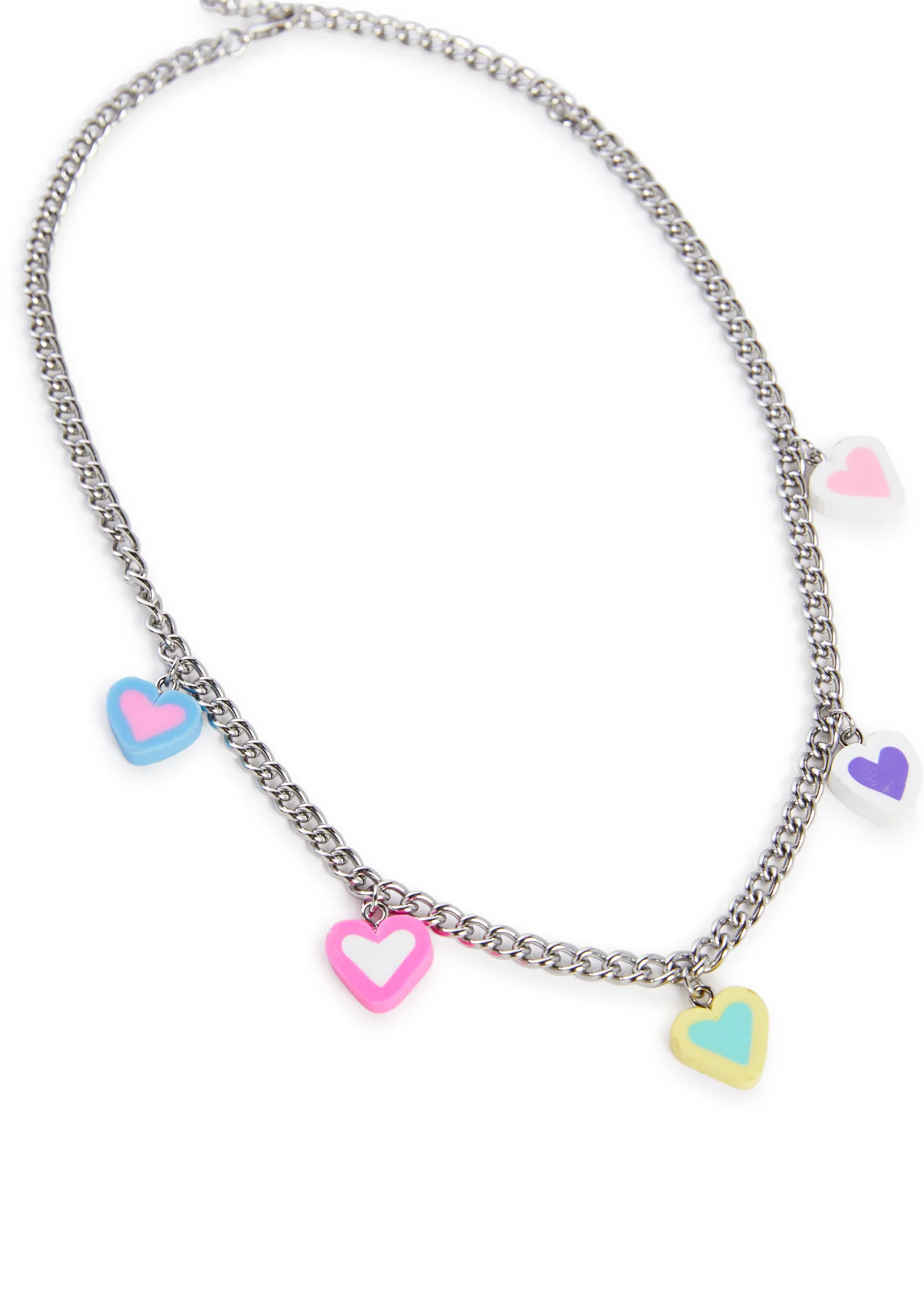 Hello Heartache Charm Chain Necklace - Image 2