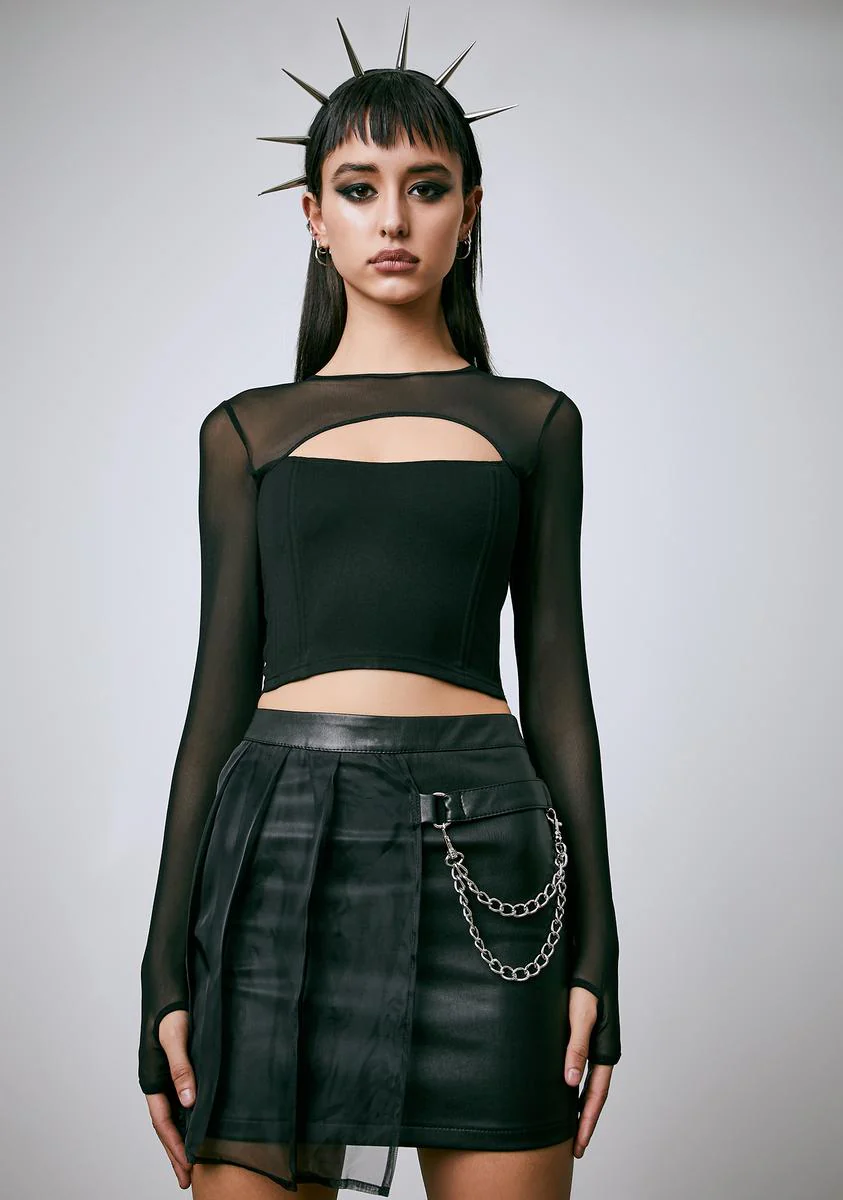 Hell's Blackout Pleated Skirt - Image 2