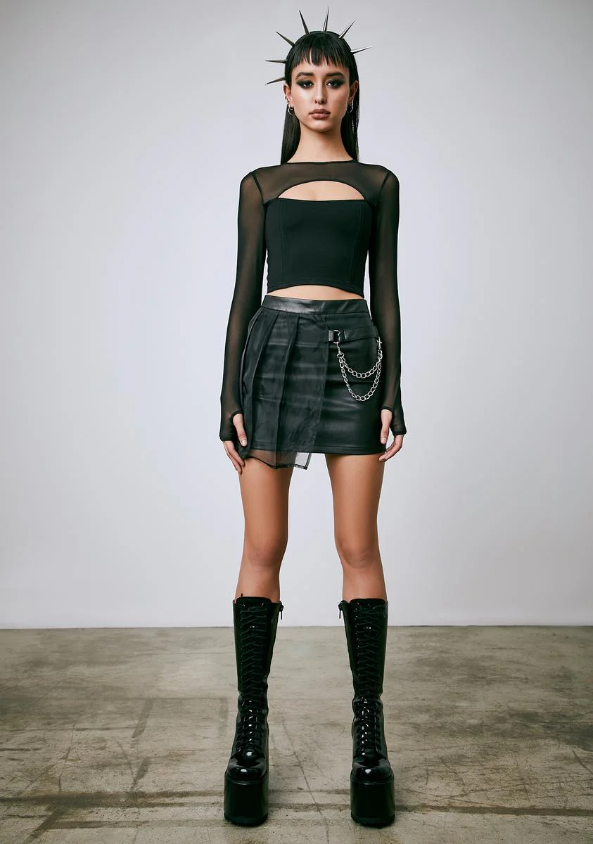 Hell's Blackout Pleated Skirt - Image 3