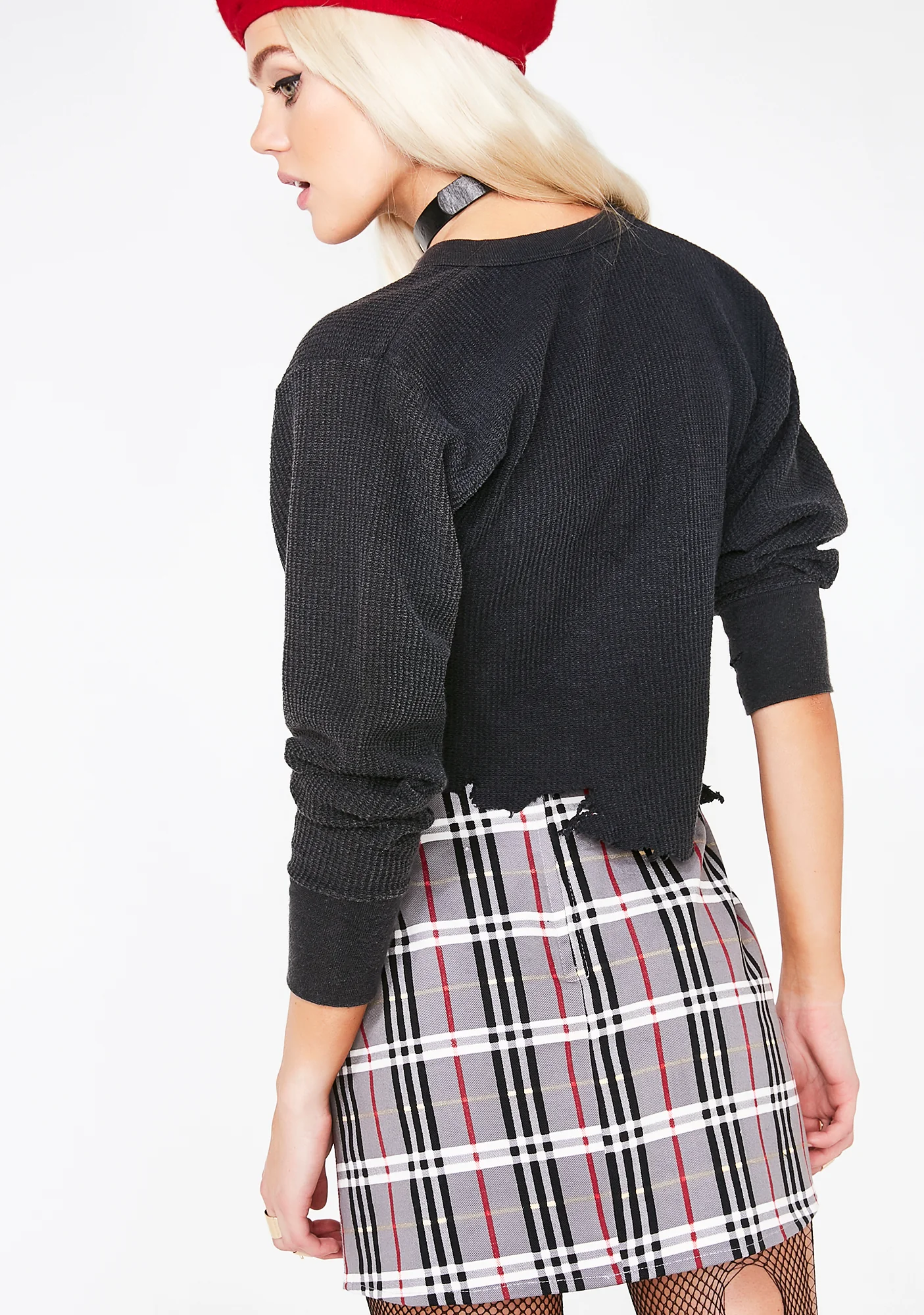 Heritage Check Pelmo Skirt - Image 4