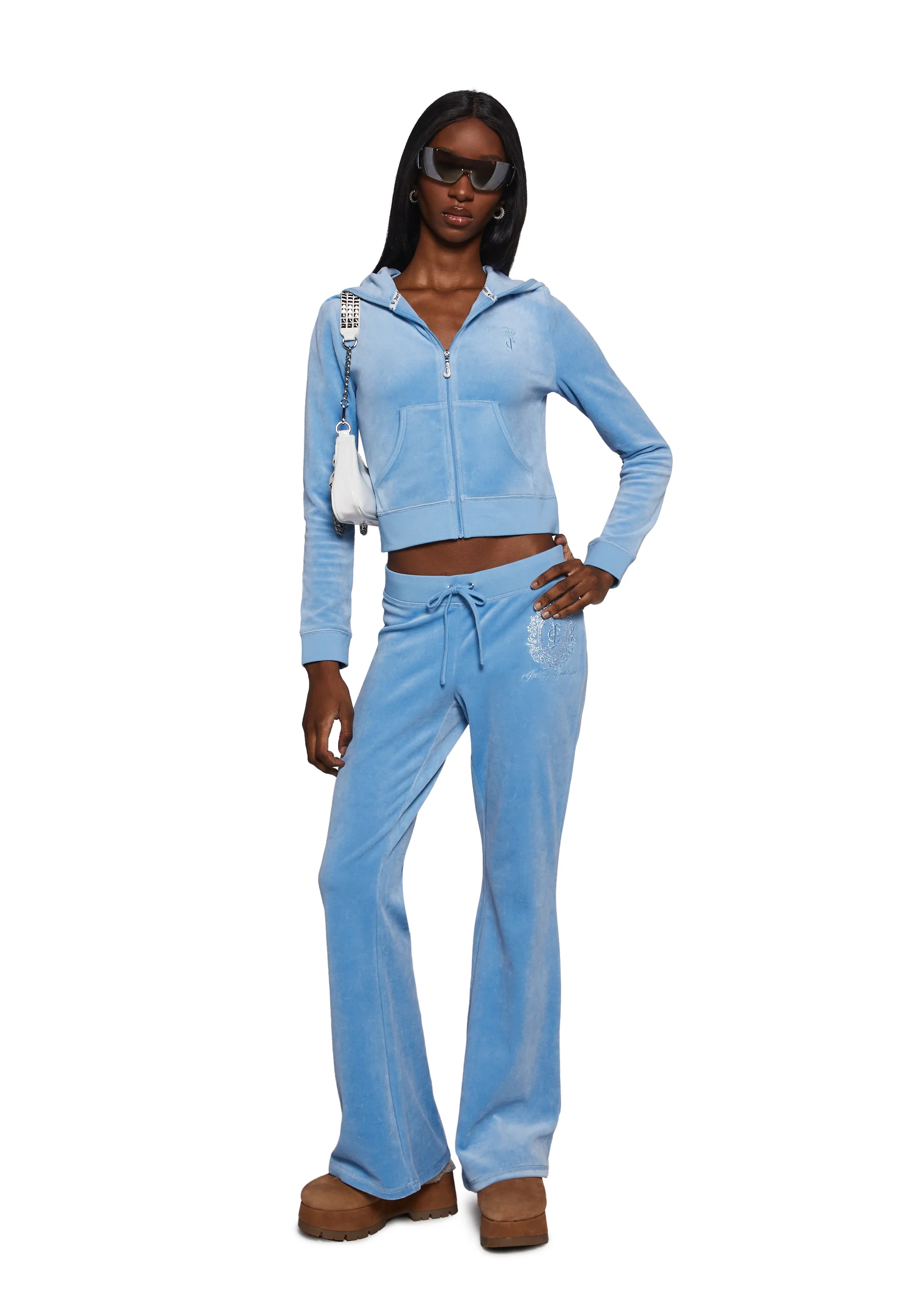 Crown Heritage Cotton Velour Hoodie - Image 2