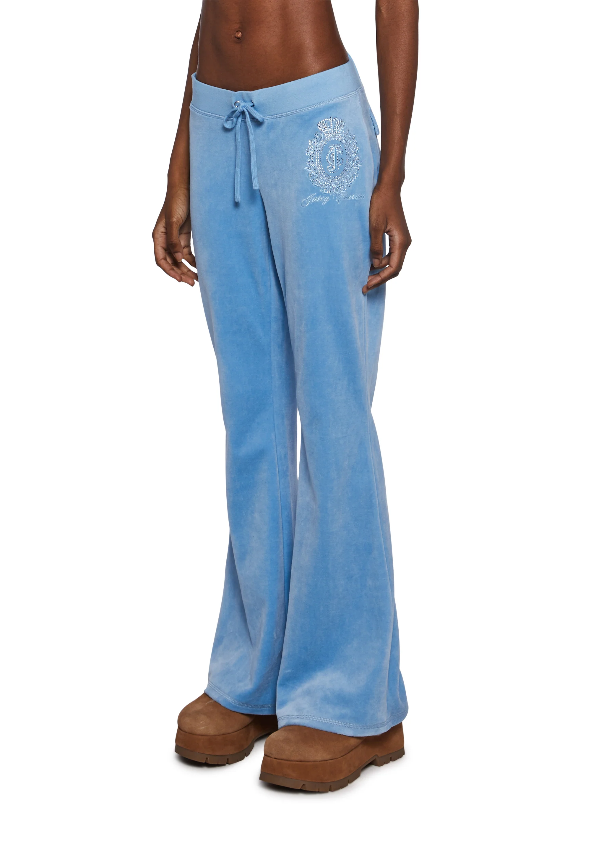 Crown Heritage Cotton Velour Track Pants - Image 5