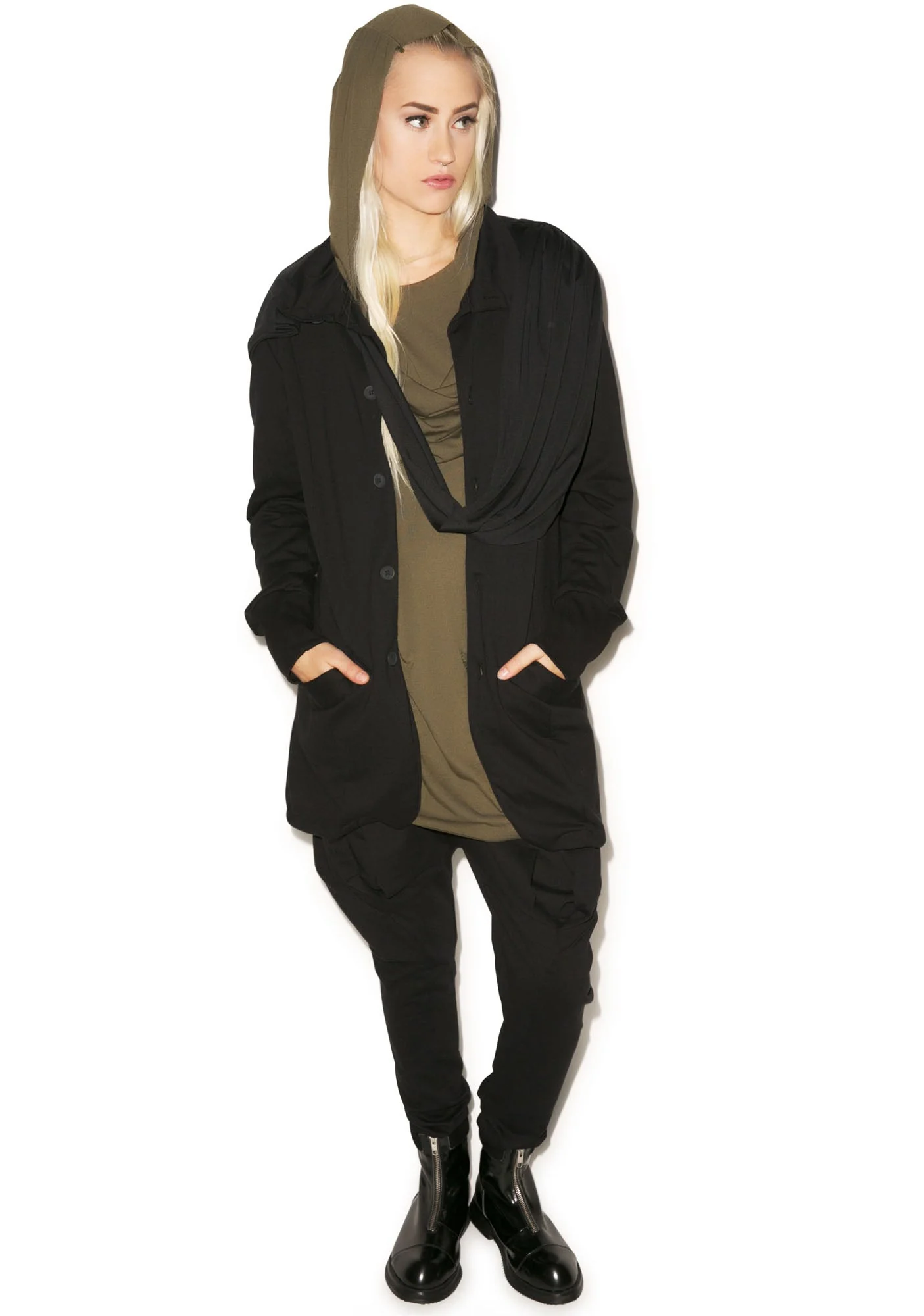 Hero Button Down Top - Black - Image 10