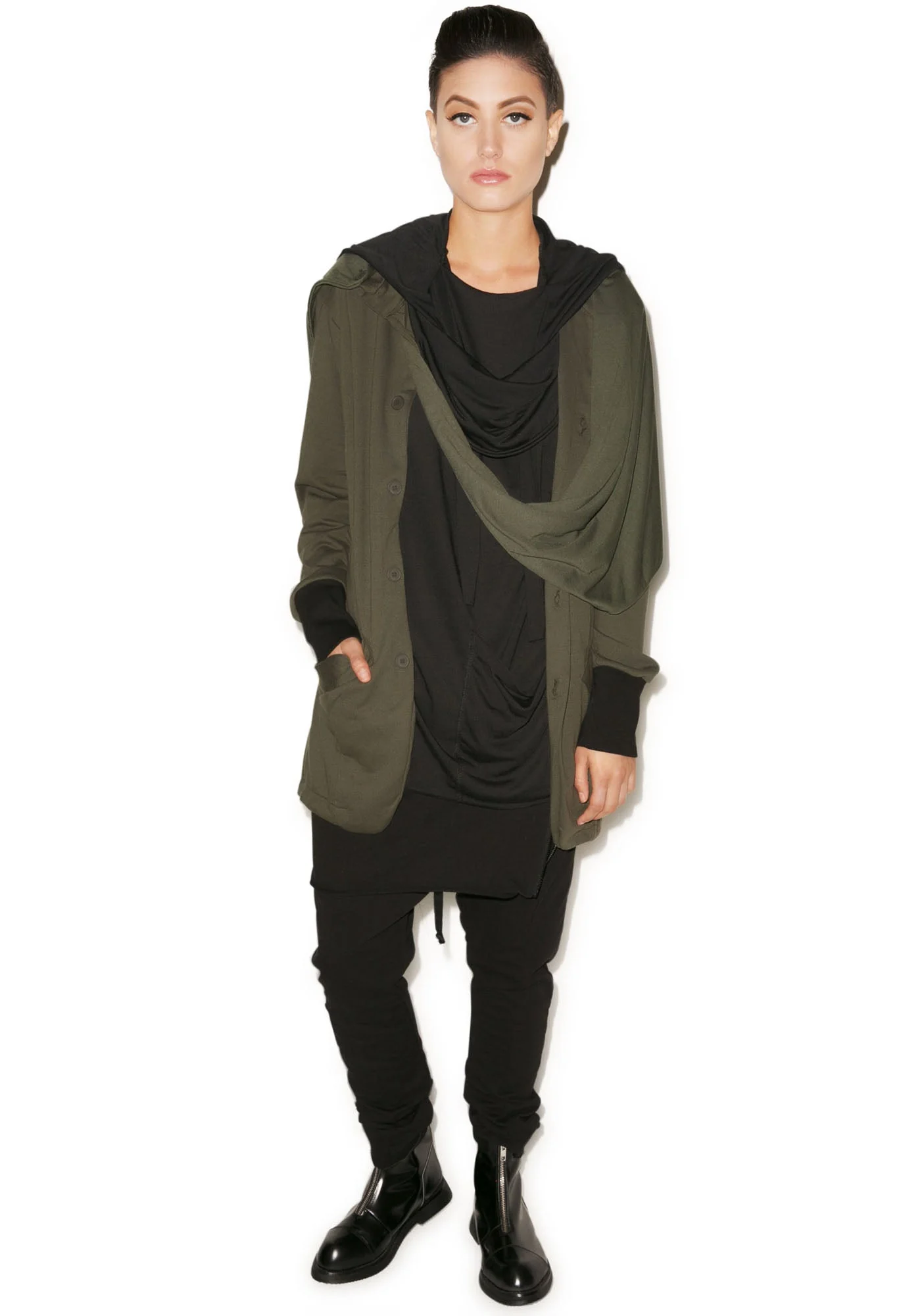 Hero Button Down Top - Black - Image 5