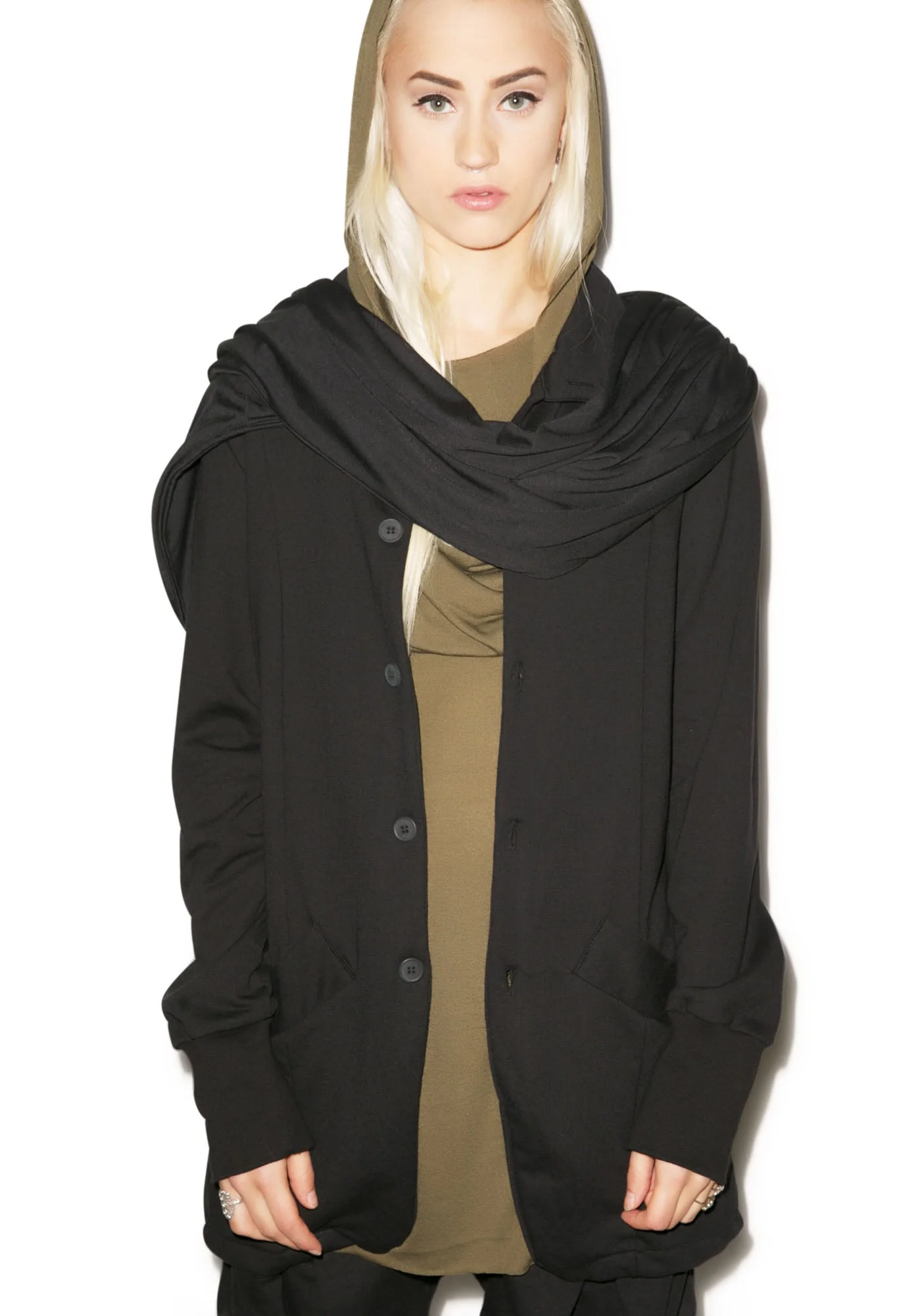 Hero Button Down Top - Black - Image 6