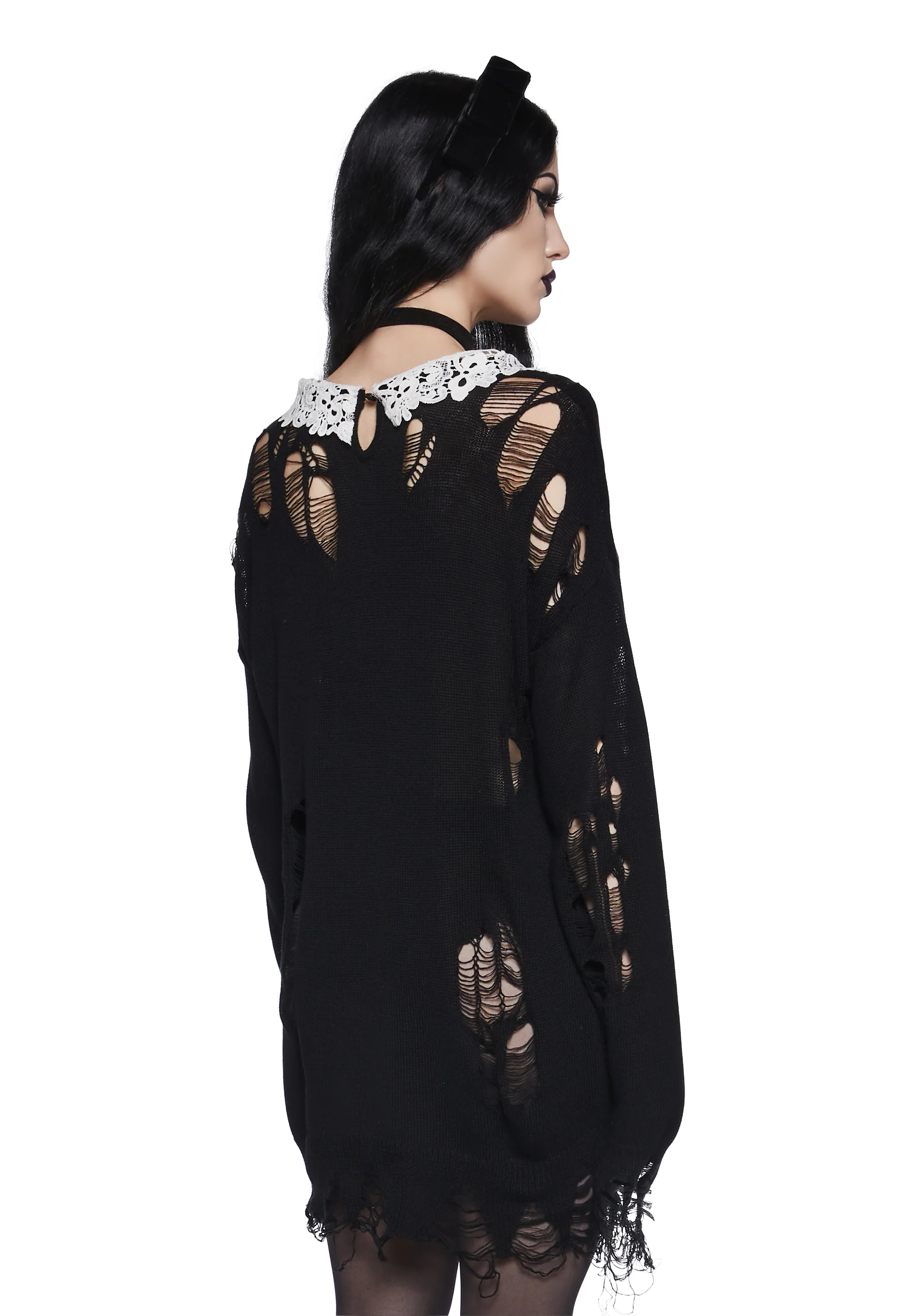 Hexed Vices Distressed Sweater - Image 5
