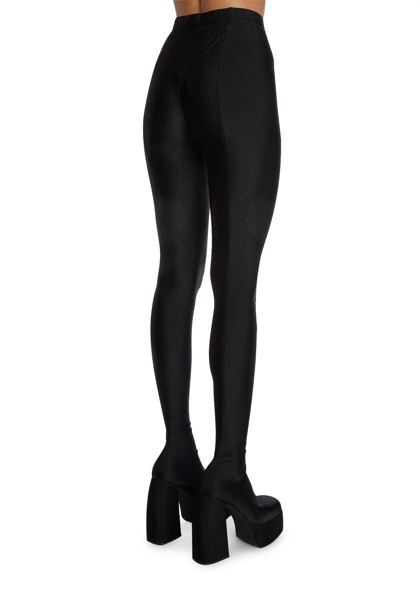 Heyhey Platform Pant Boots - Black - Image 4