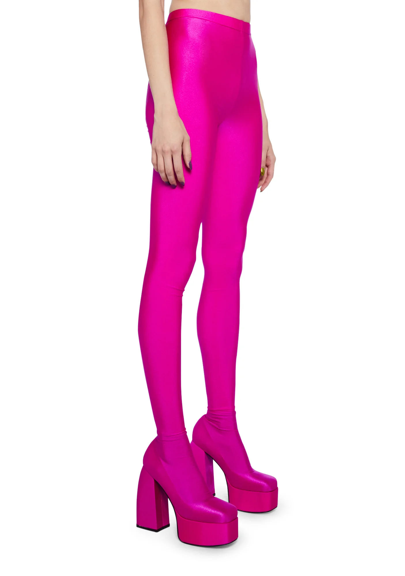 Hey Hey Platform Pant Boots- Pink - Image 3
