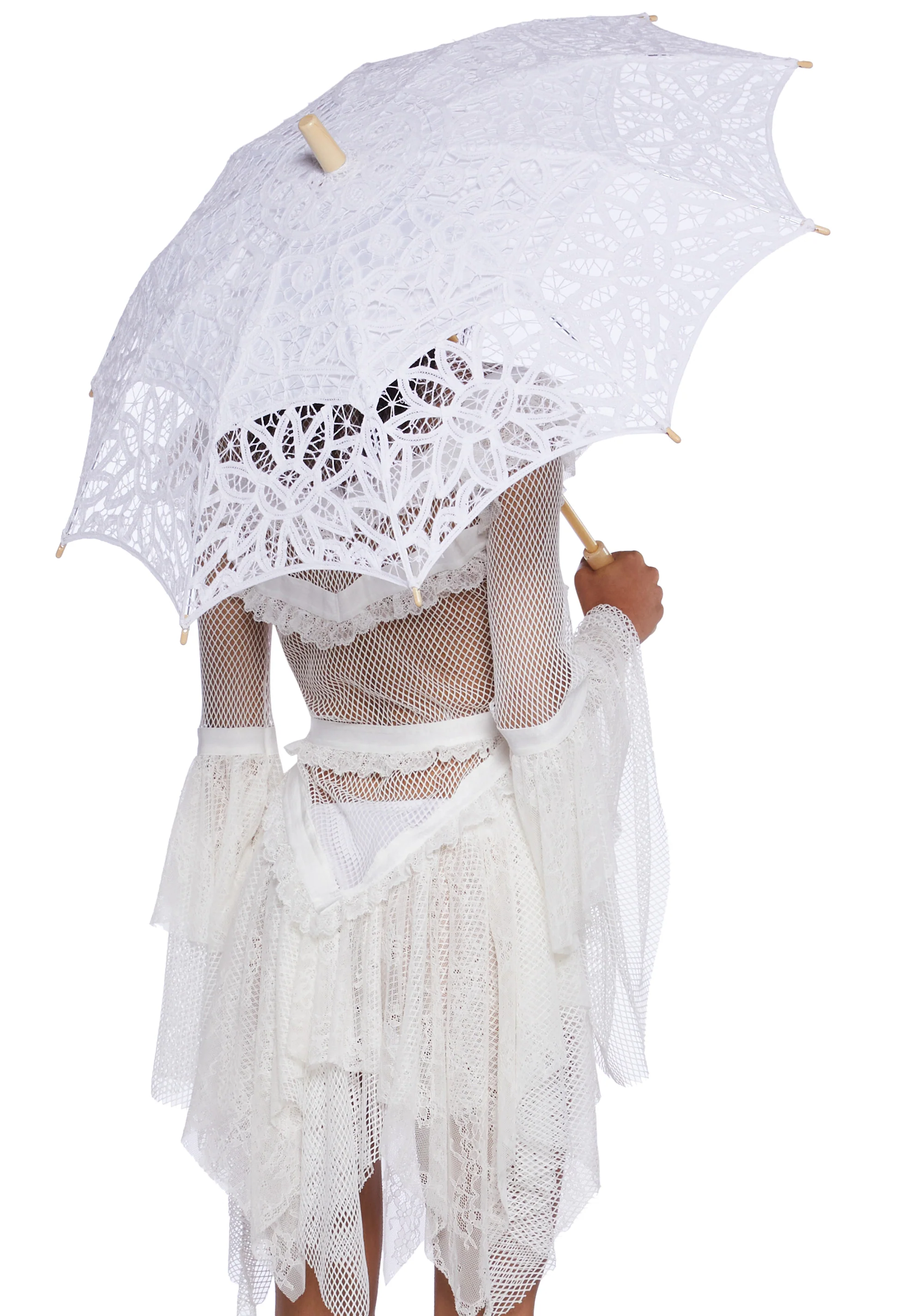 Hidden Oasis Parasol - White - Image 5