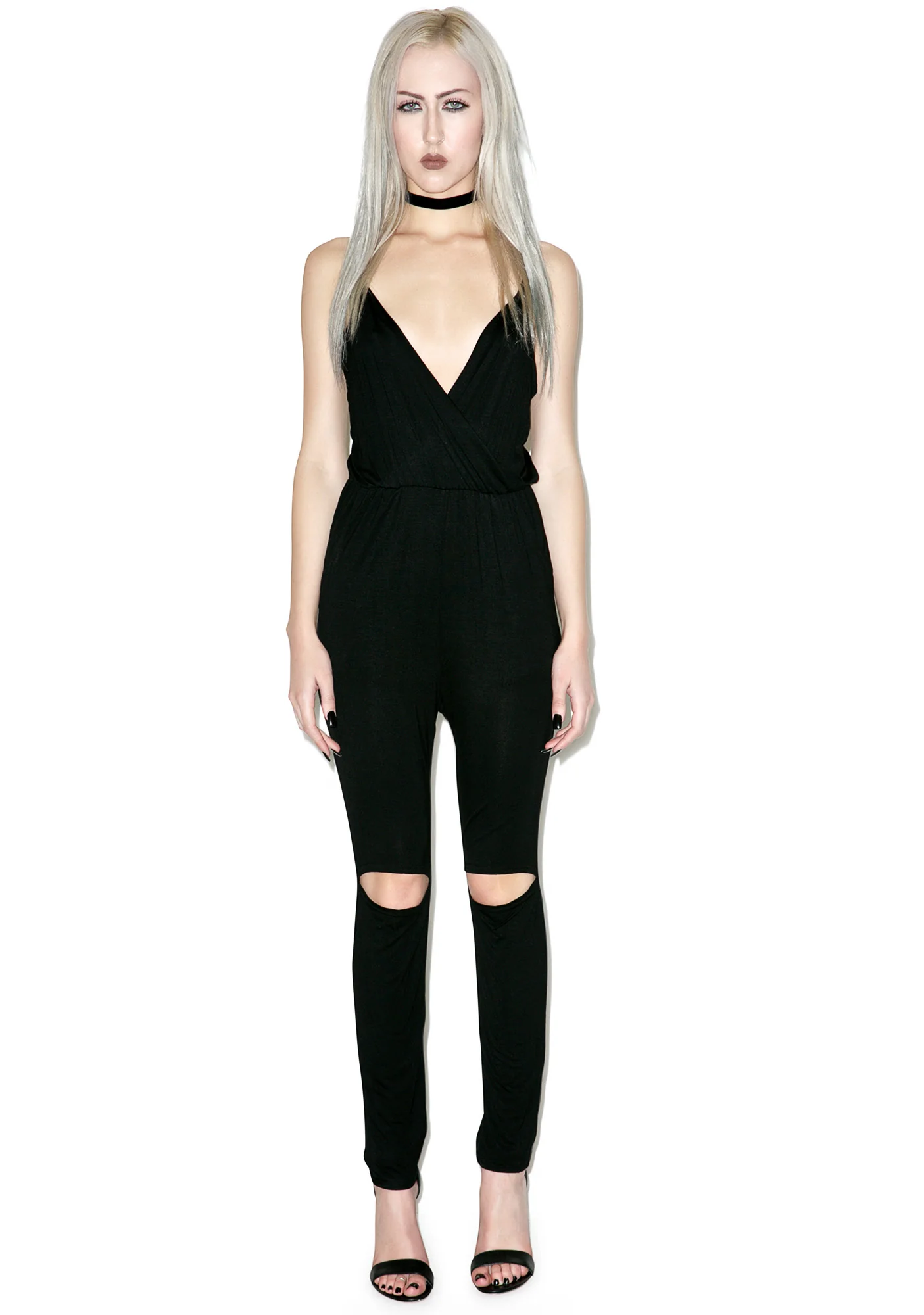 Hideaway Split Knee Jumpsuit - Image 4