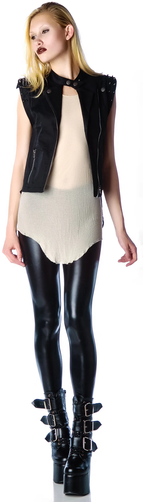 High Low Moto Vest - Image 5
