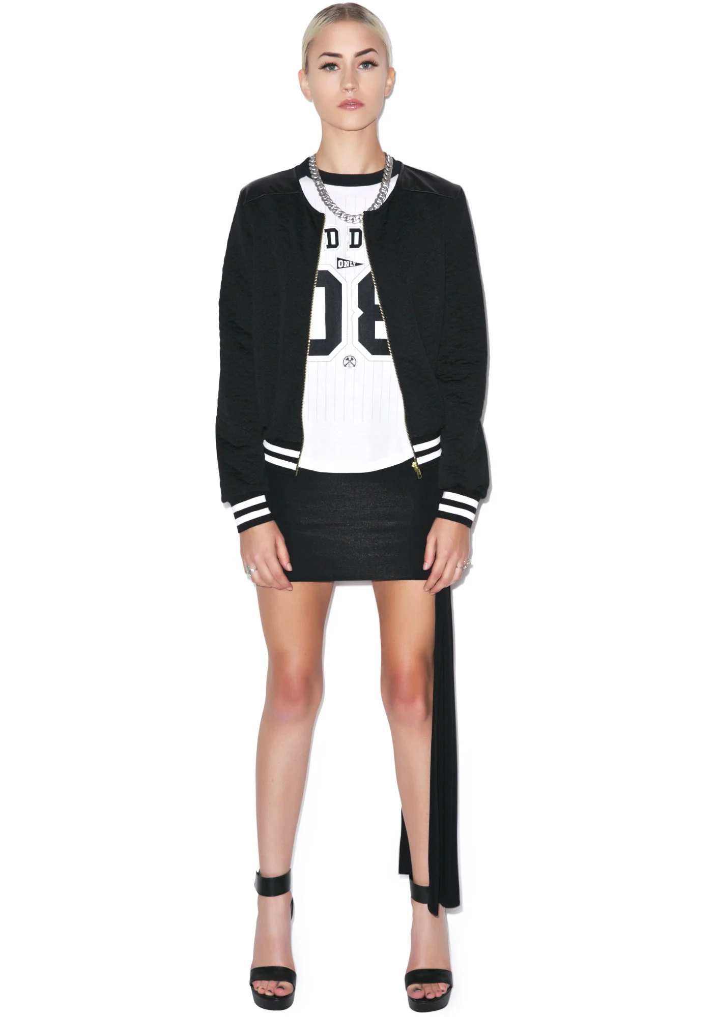 High School Drop Out Quilted Varsity Jacket - Image 10