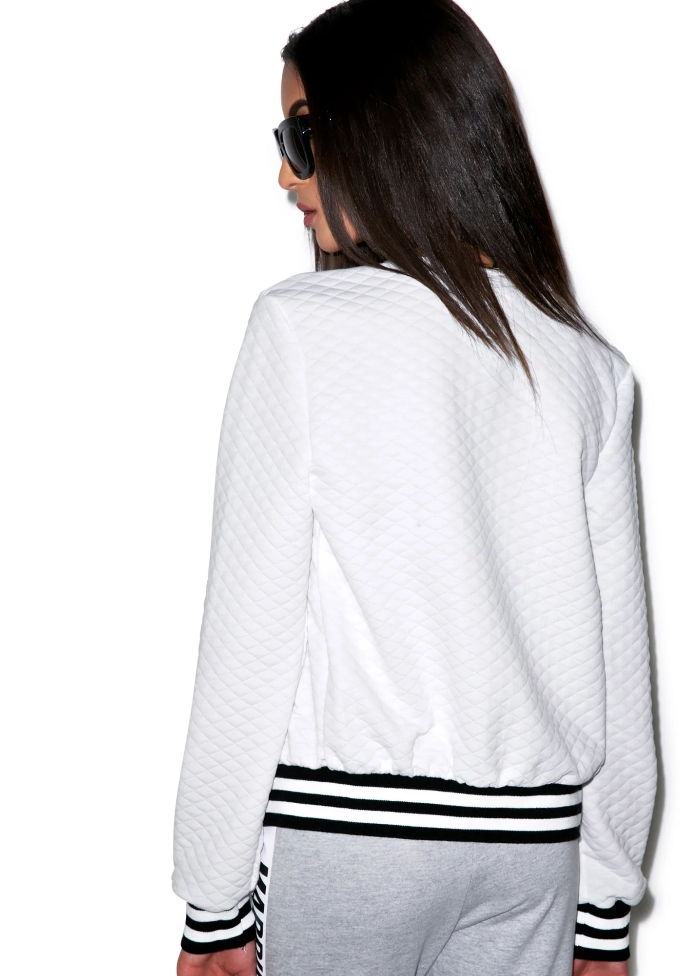 High School Drop Out Quilted Varsity Jacket - Image 5