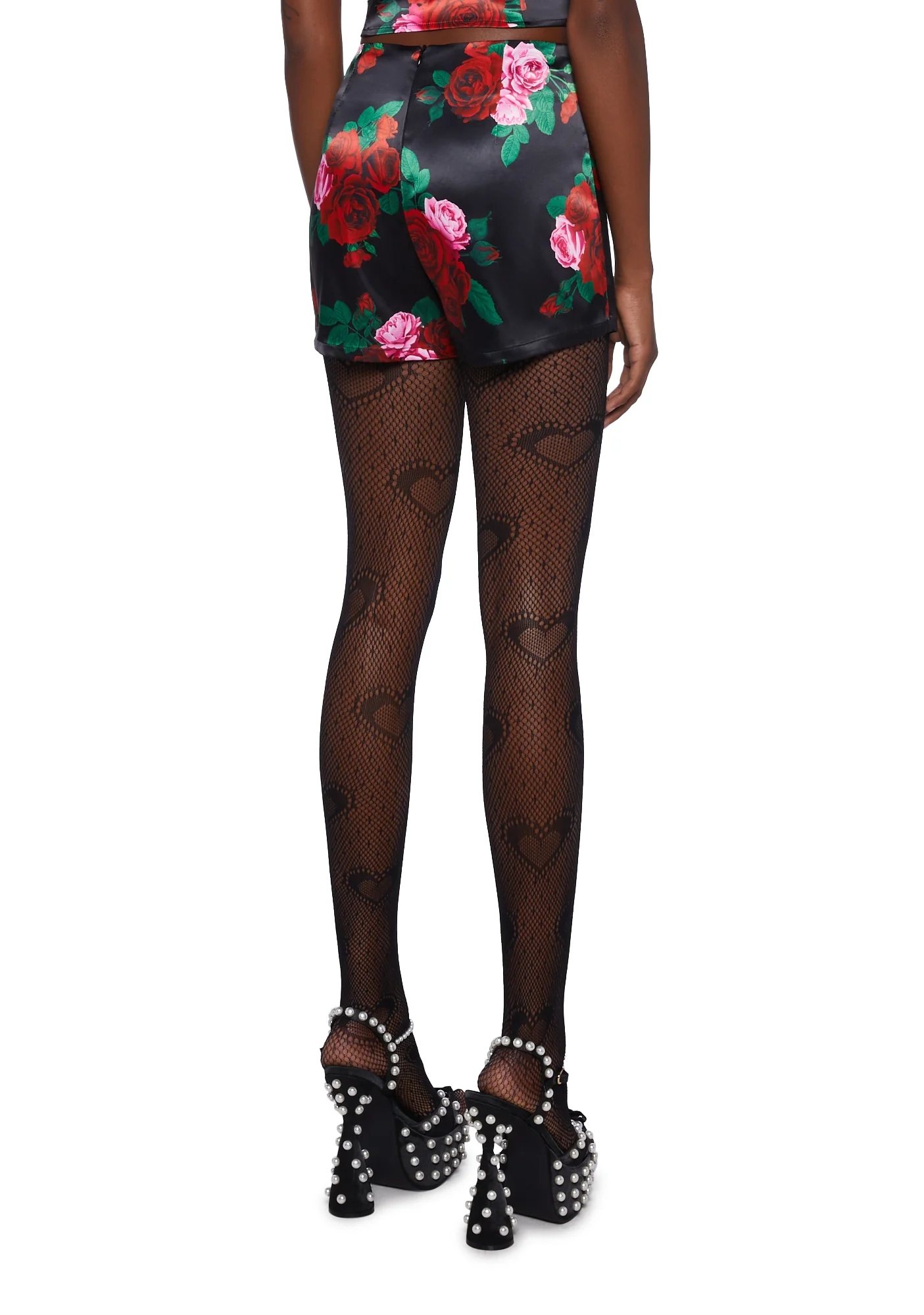 High School Heartthrob Satin Skort - Image 4