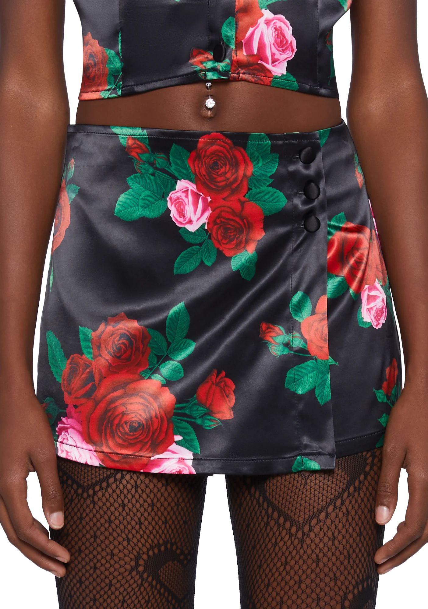 High School Heartthrob Satin Skort - Image 5
