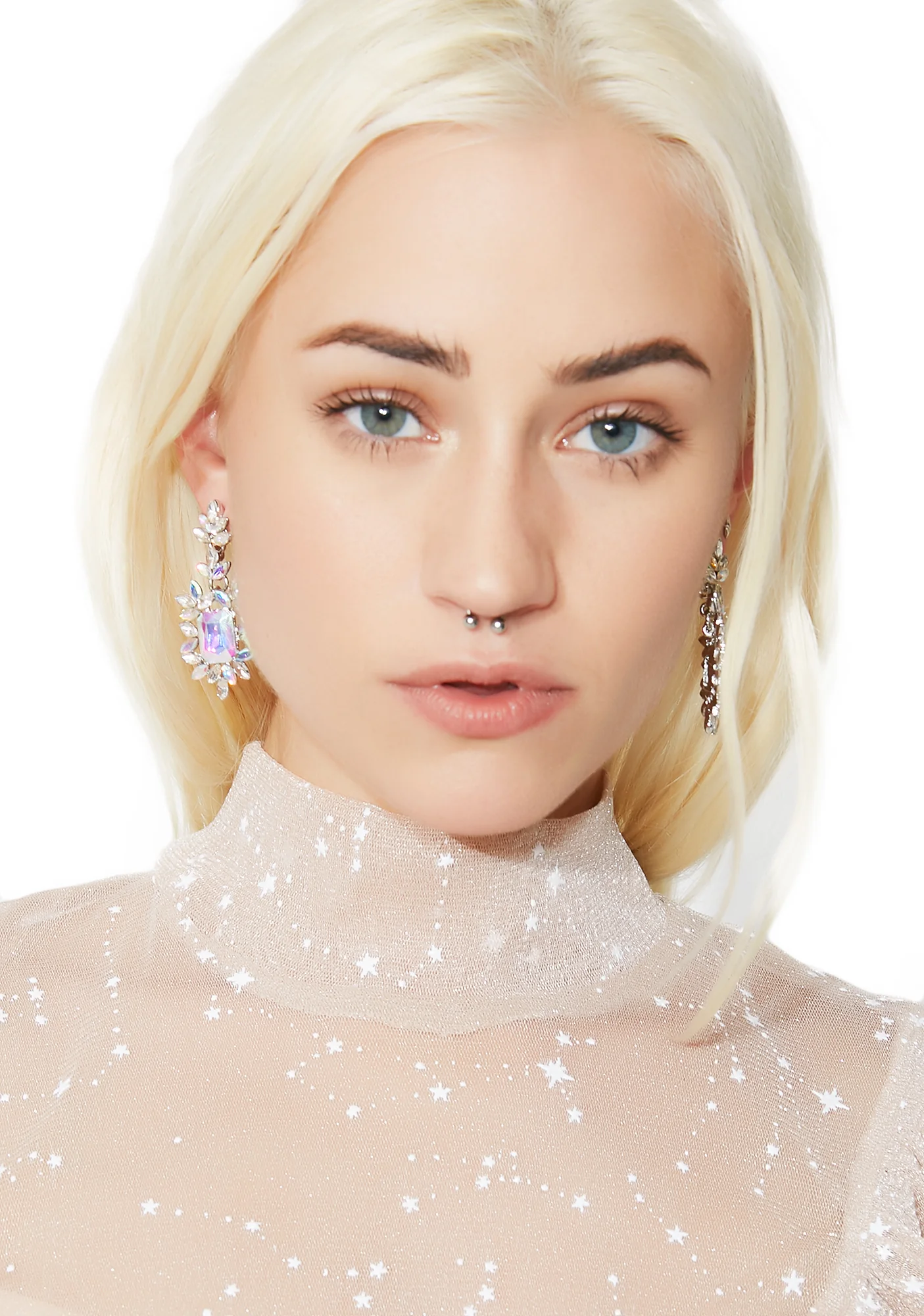 High Society Rhinestone Earrings - Image 4