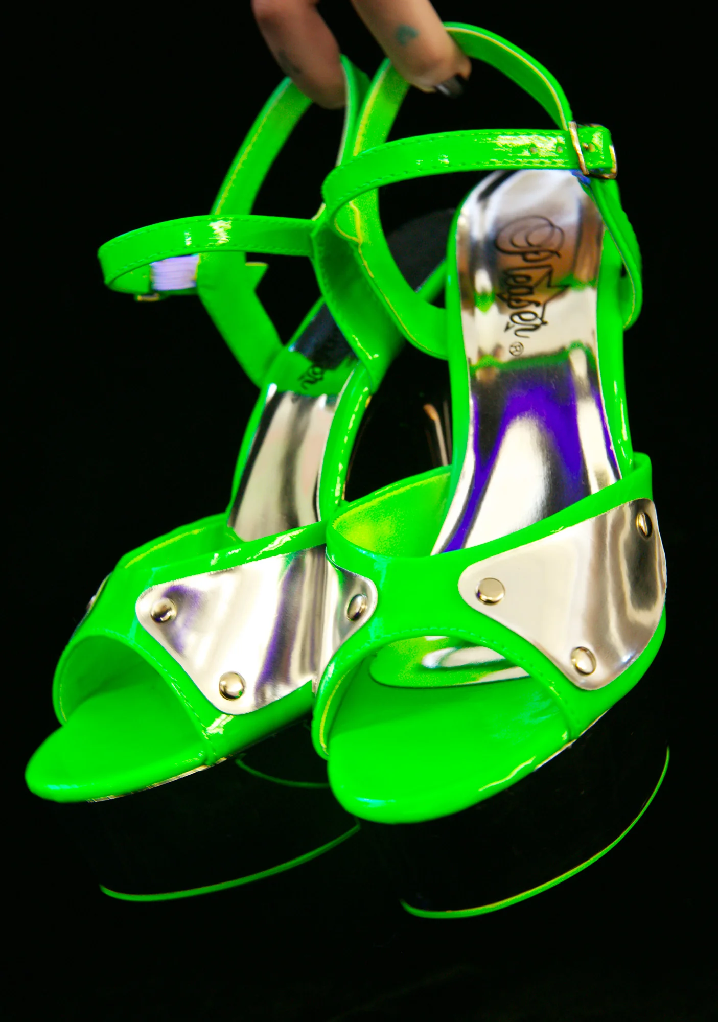 Highlights Glow In The Dark Platform Heels - Image 4