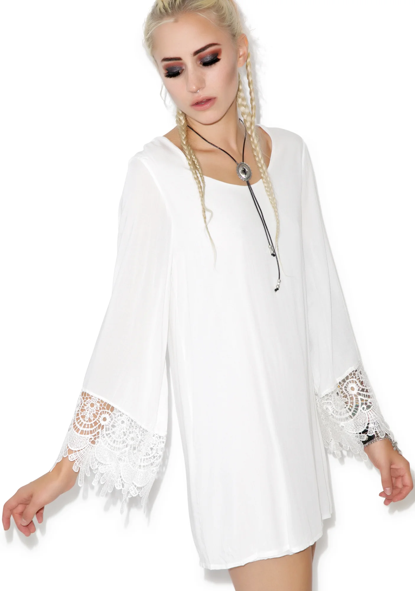 Hippy Bell Sleeve Dress - Image 9