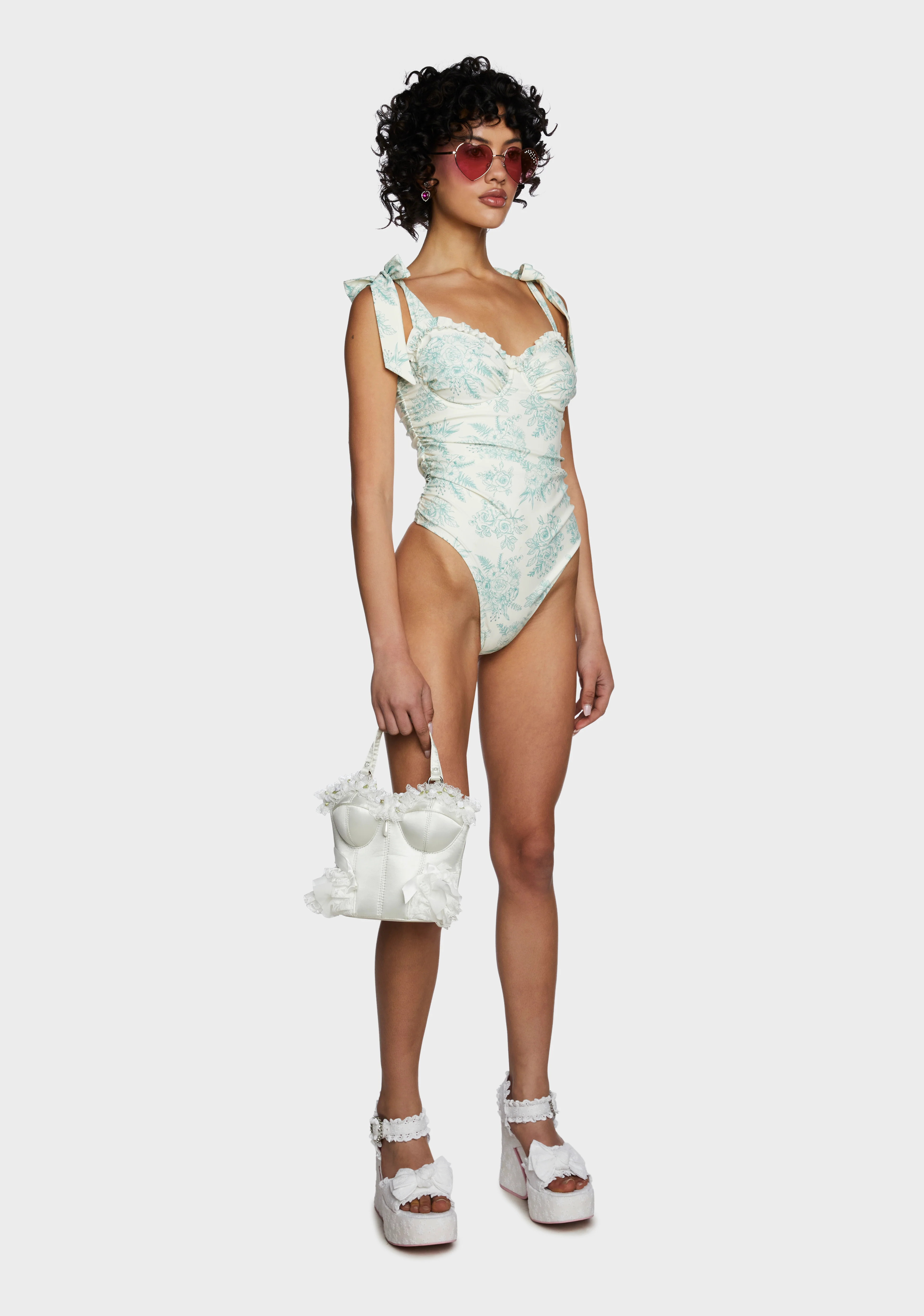 Holding Court One-Piece Swimsuit - Green - Image 5