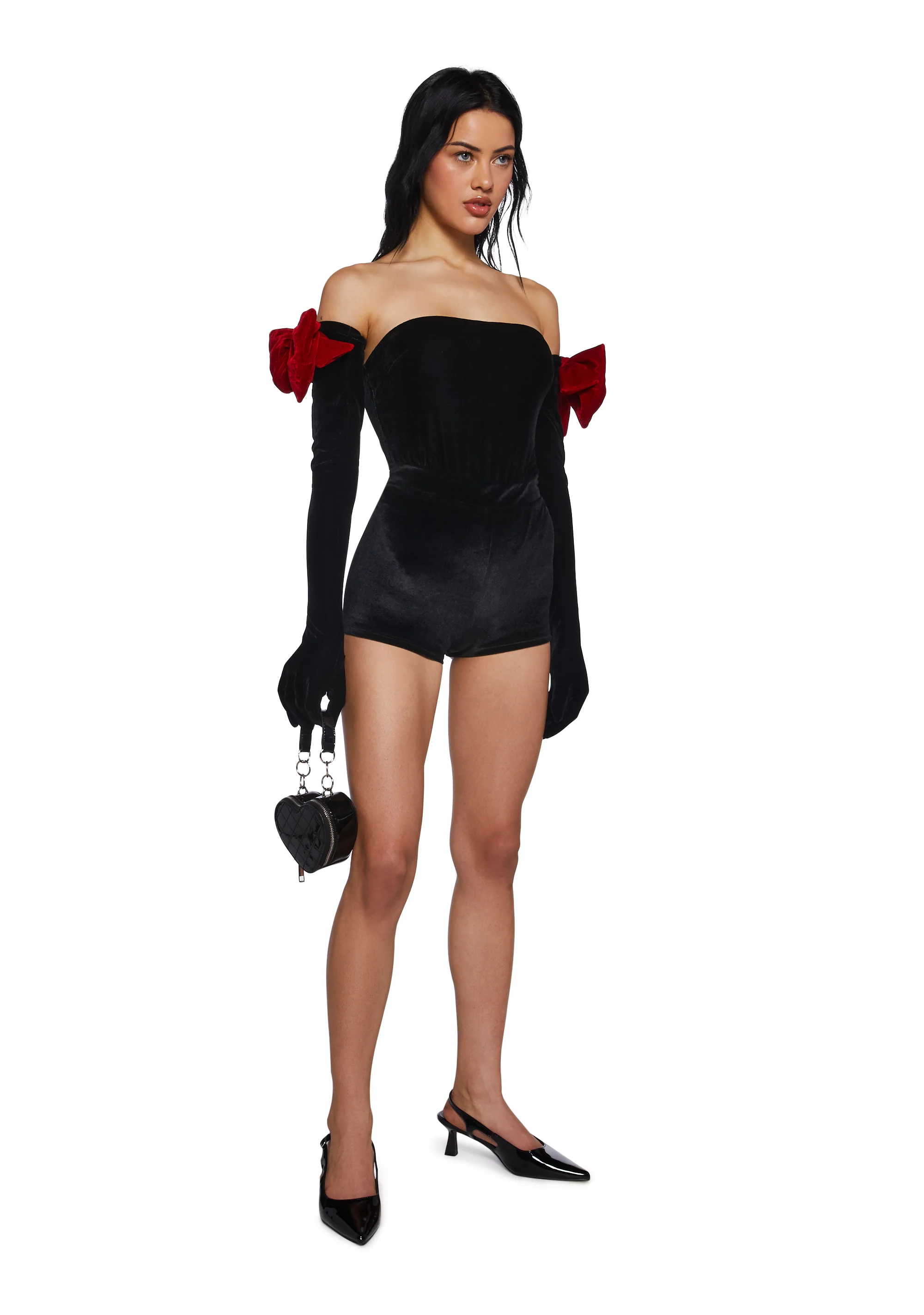 Holiday Heart Bodysuit And Gloves Set - Image 5