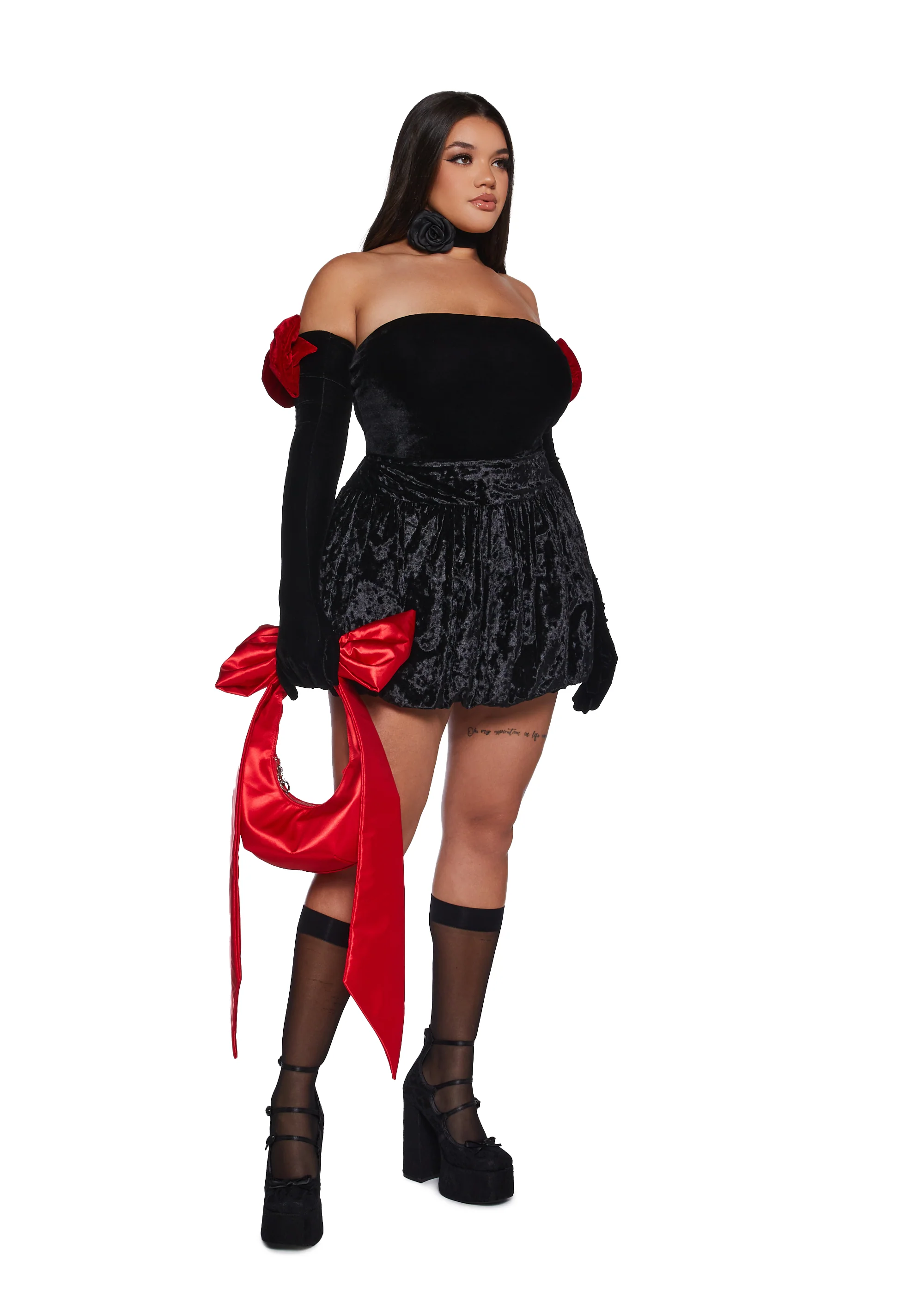 Holiday Heart Bodysuit And Gloves Set - Image 7