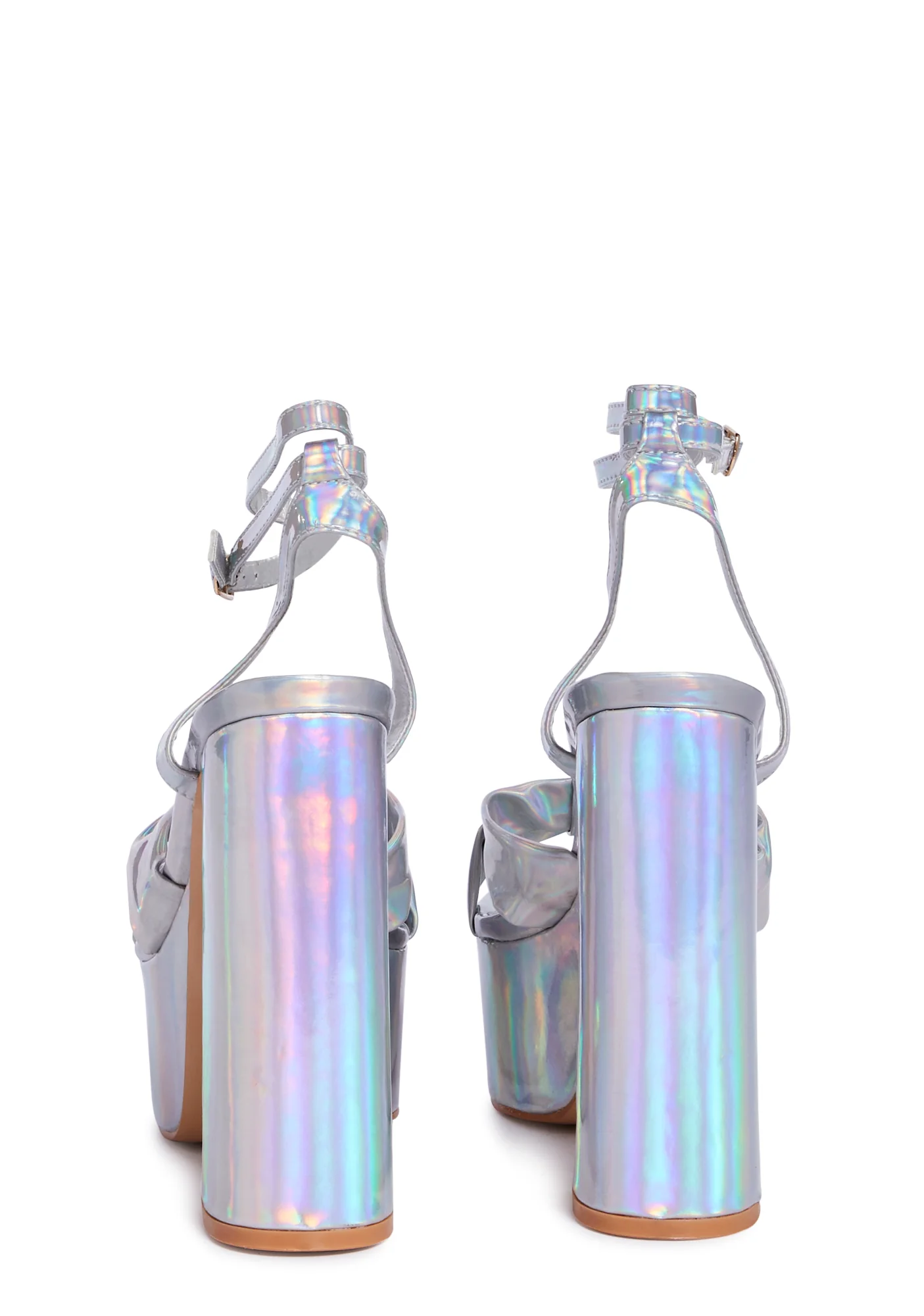 Holographic Leo Platform Heels - Image 4