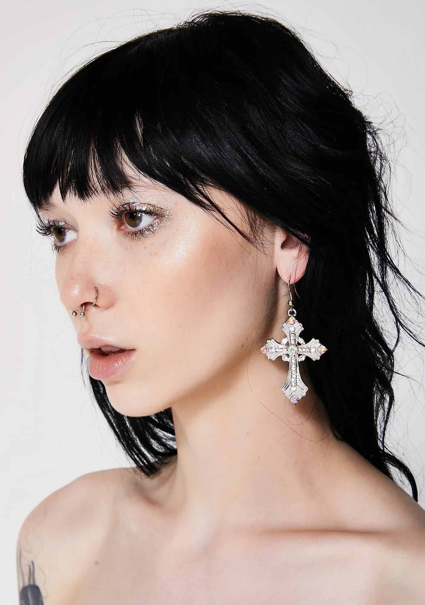 Holy Hell Cross Earrings - Image 4
