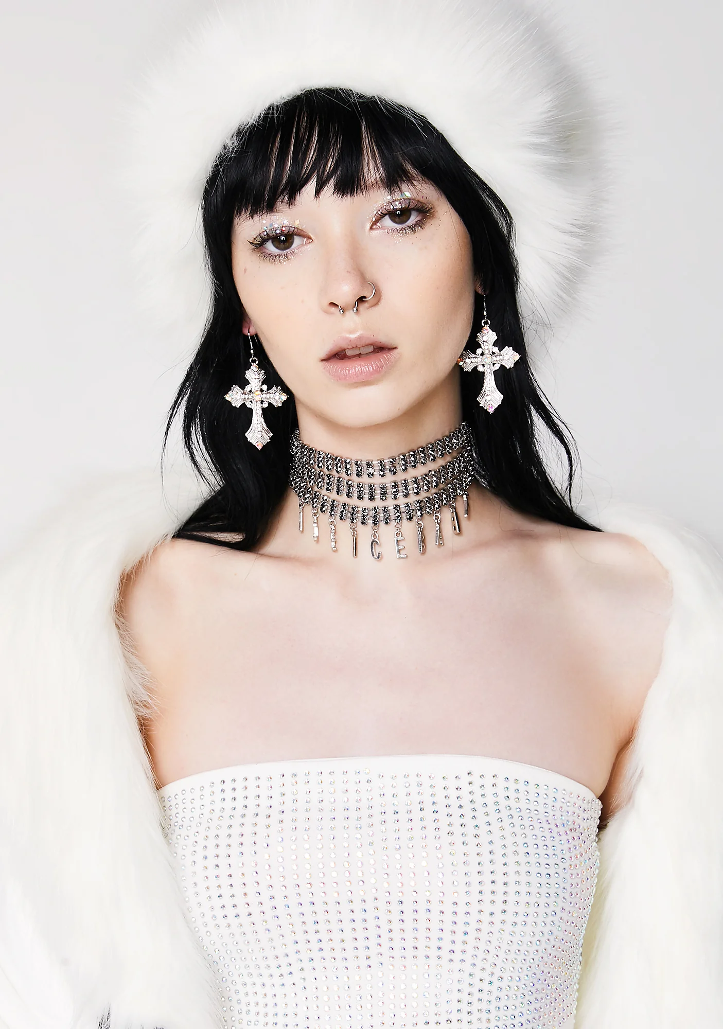 Holy Hell Cross Earrings - Image 5