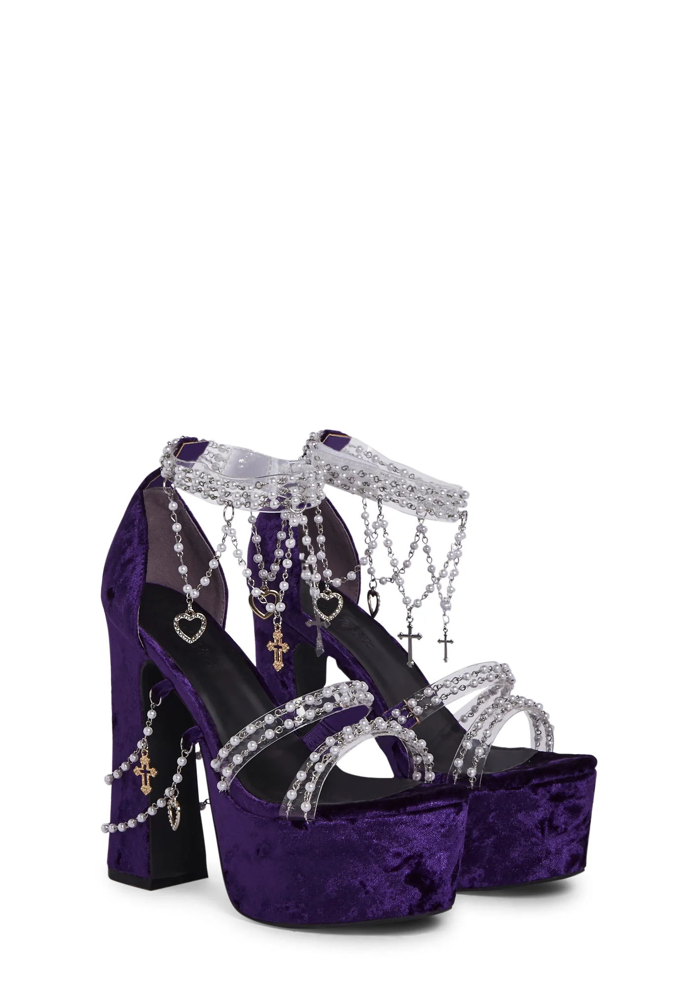 Holy Revelation Platform Heels - Purple - Image 3