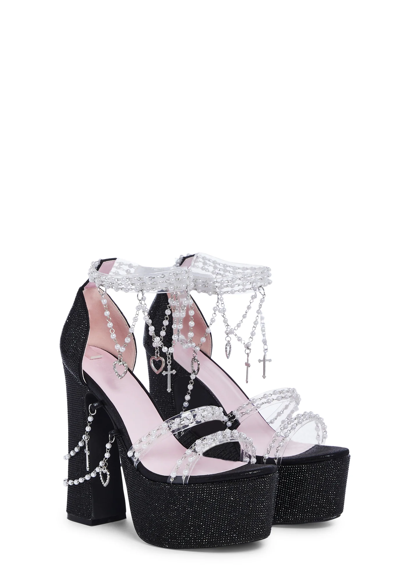 Holy Revelation Platform Heels - Rhinestone - Image 3