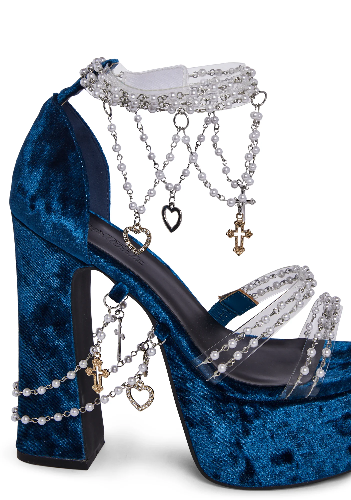 Holy Revelation Platform Heels - Sapphire - Image 2