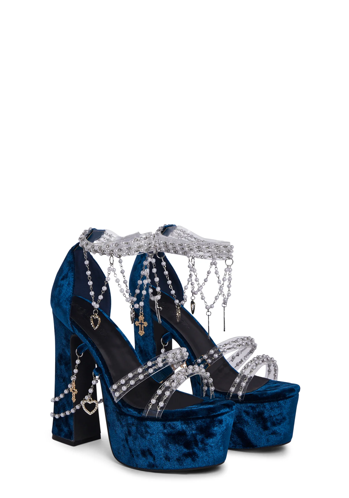 Holy Revelation Platform Heels - Sapphire - Image 3