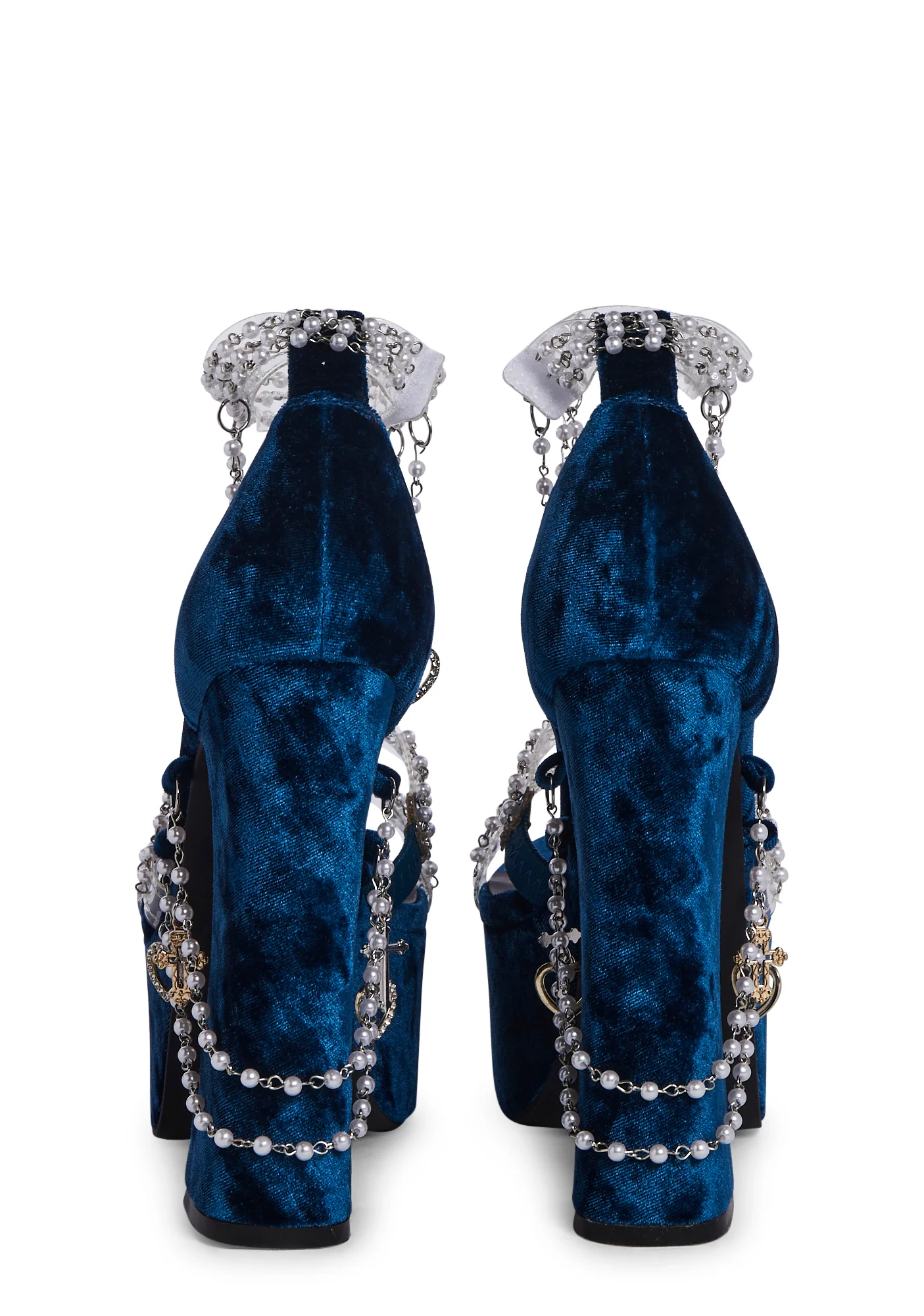 Holy Revelation Platform Heels - Sapphire - Image 4