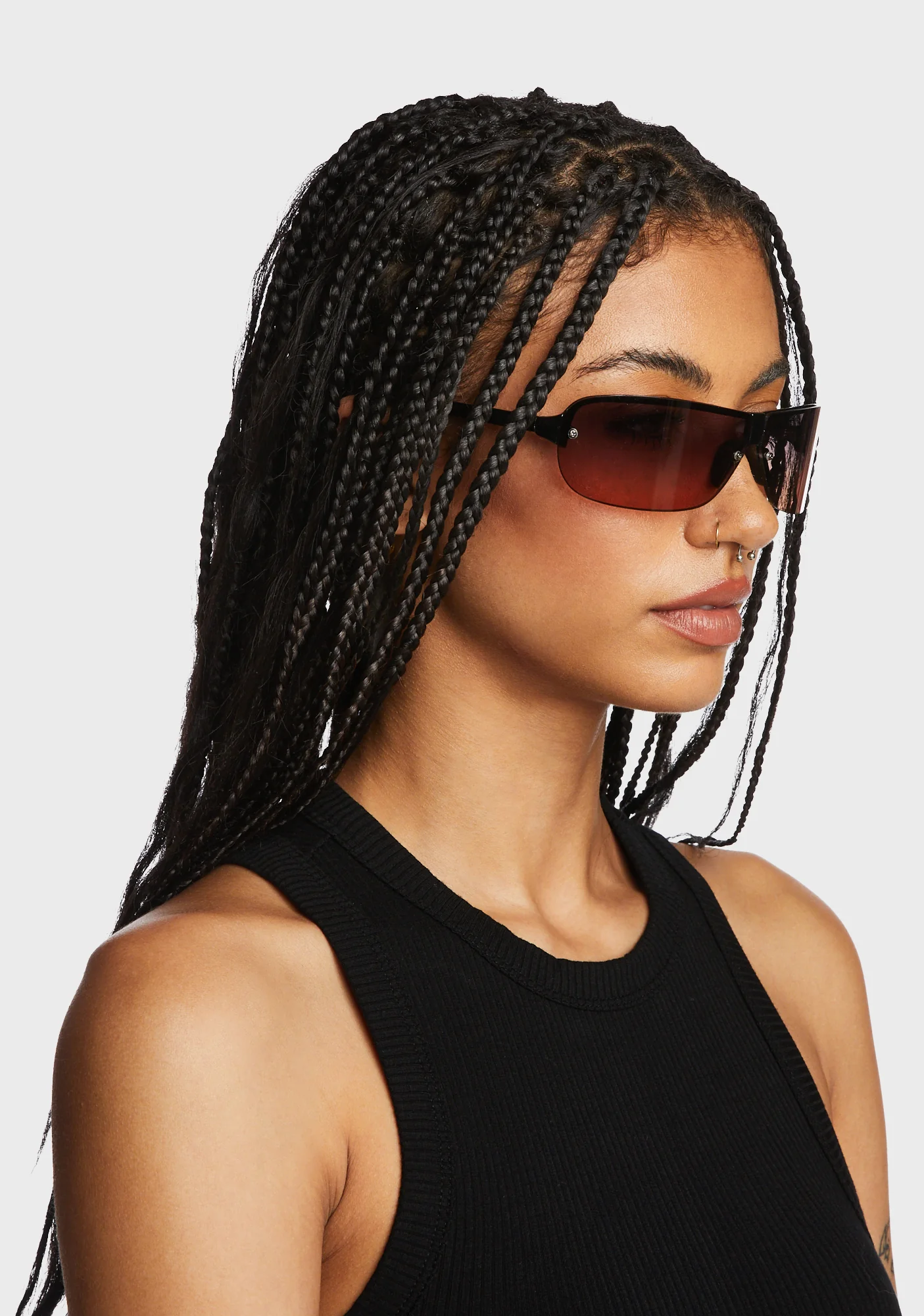 Homage Shield Sunglasses - Black - Image 2
