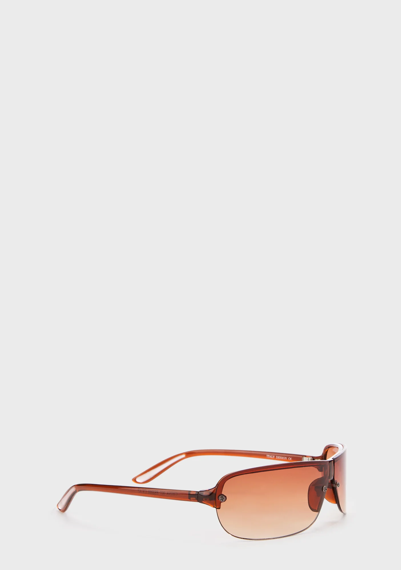 Homage Shield Sunglasses - Brown - Image 3