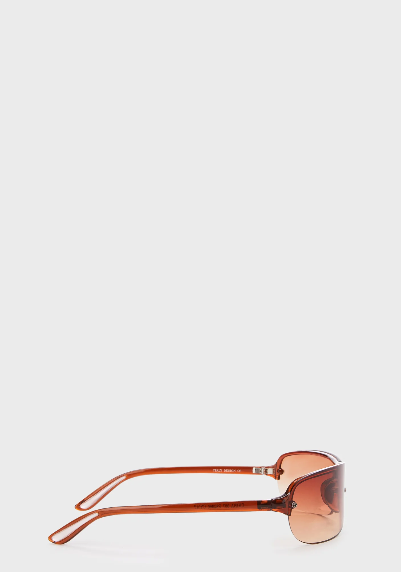 Homage Shield Sunglasses - Brown - Image 4