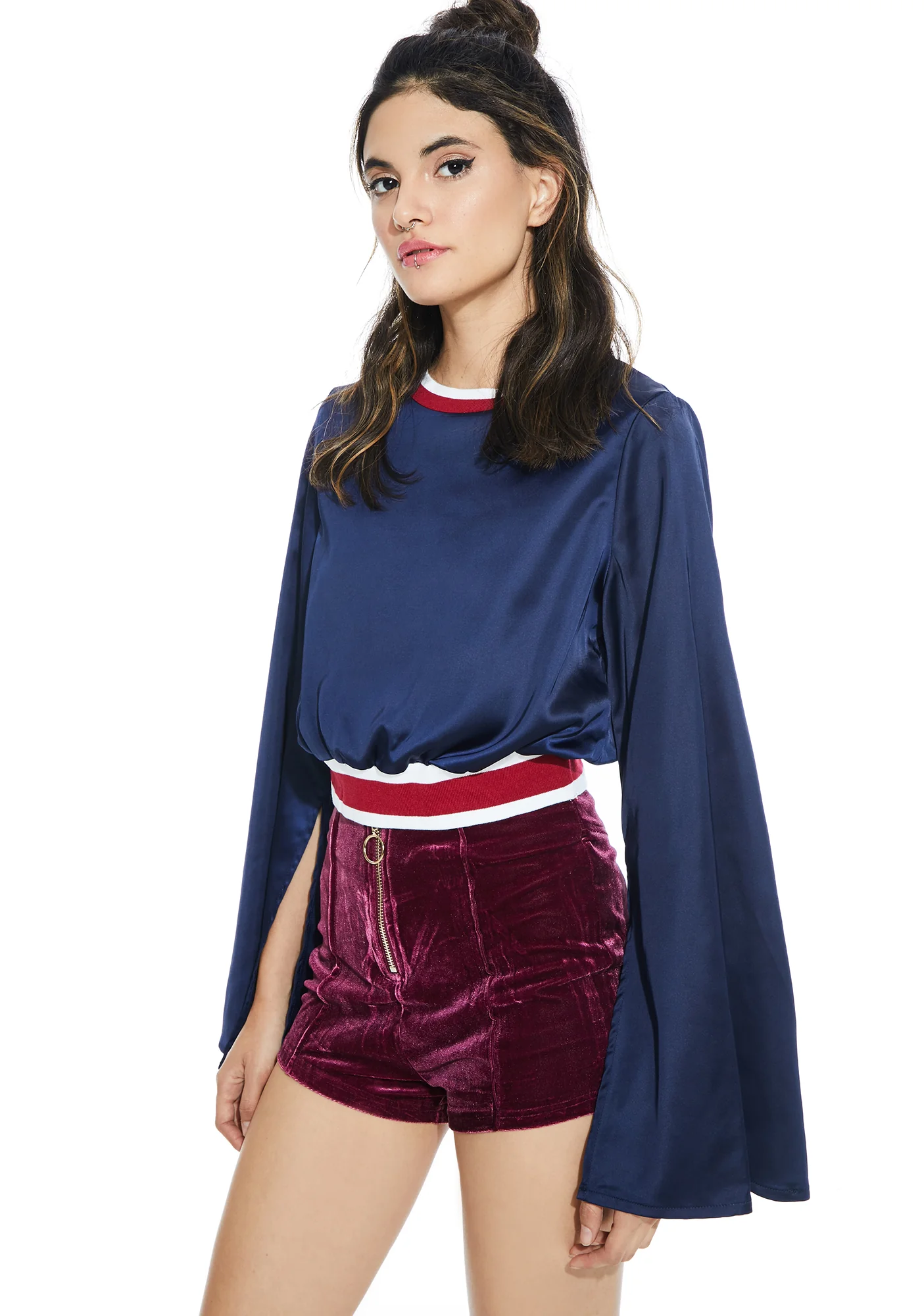 Home Team Flared Crop Top - Image 2