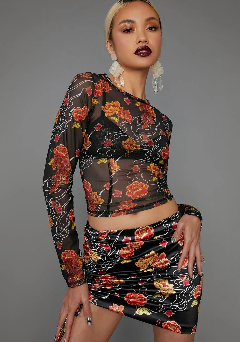 Honest Confessions Ruched Mini Skirt - Image 2
