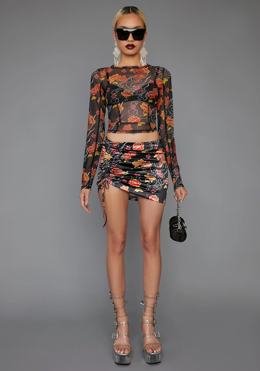 Honest Confessions Ruched Mini Skirt - Image 3
