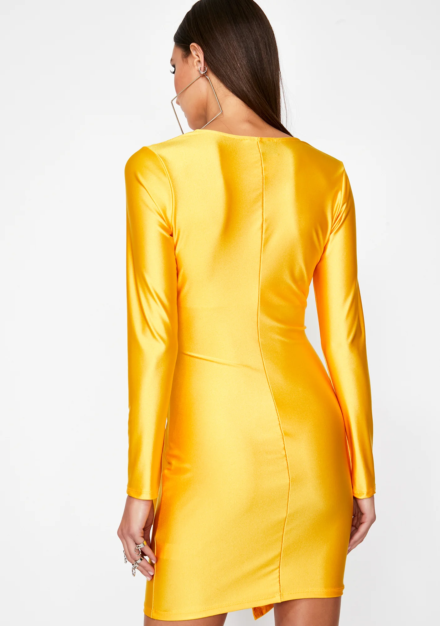 Honey Dinner Date Wrap Dress - Image 4