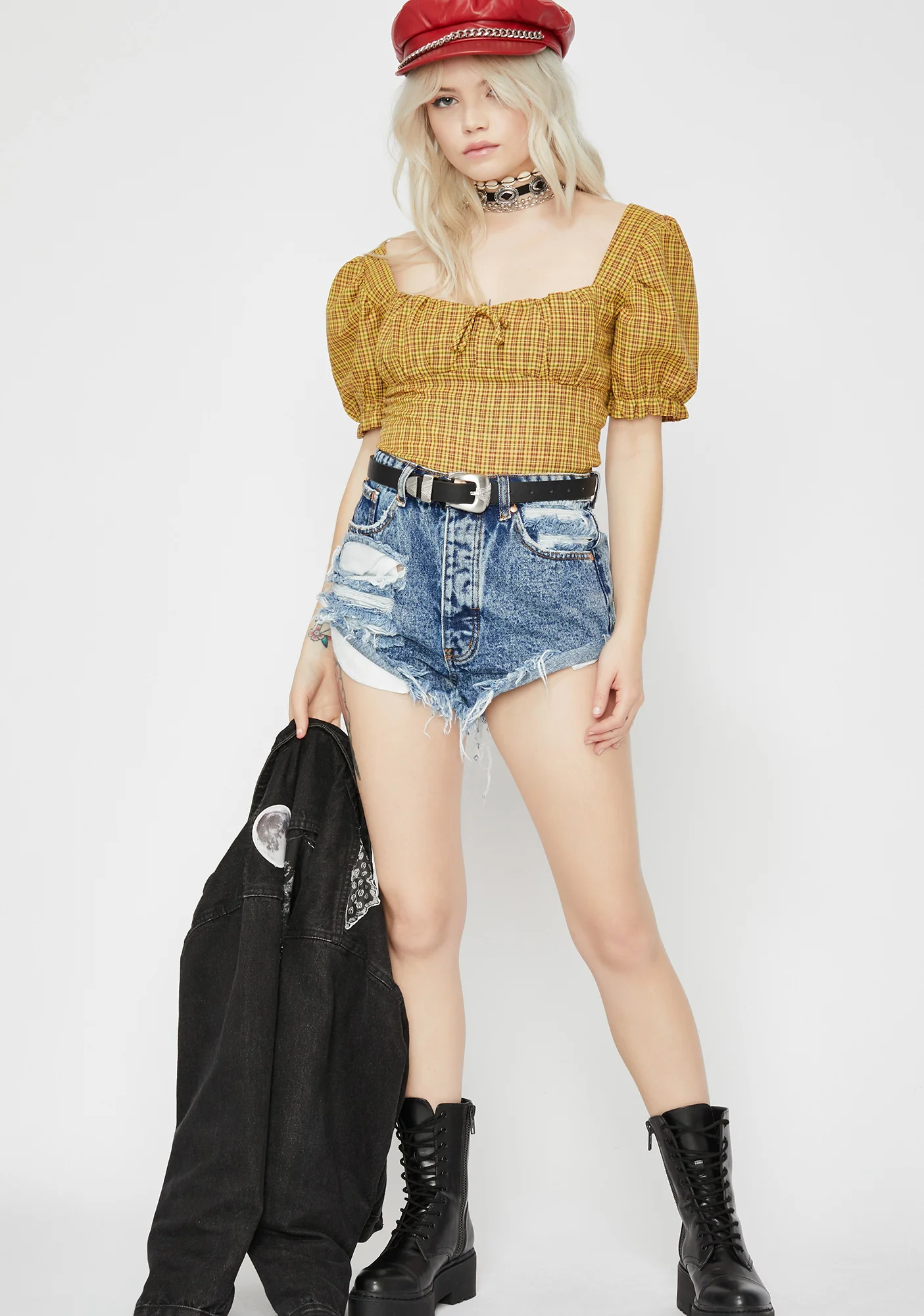 Honey Simple Lyfe Plaid Top - Image 3