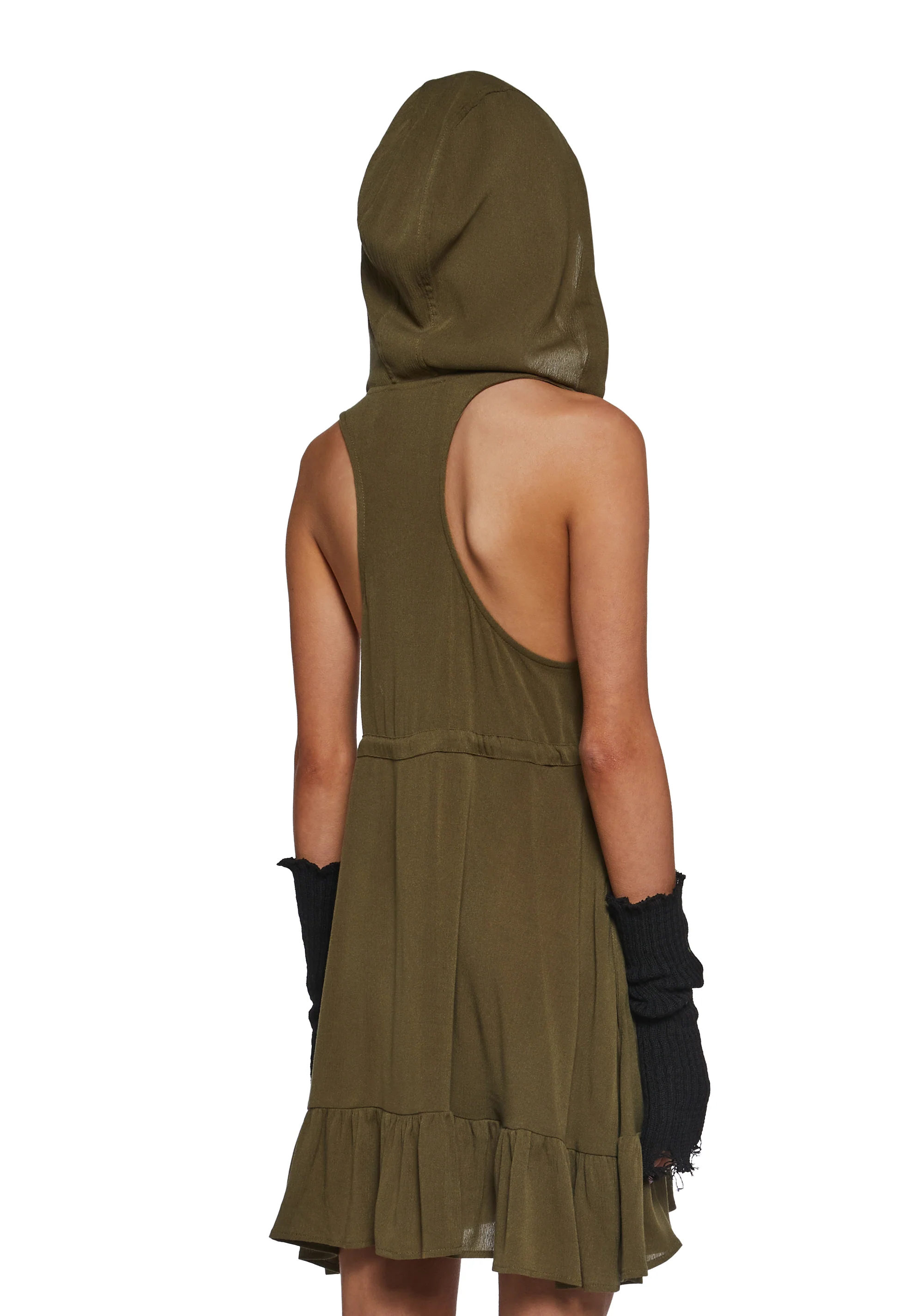 Outro Hooded Woven Dress - Image 4