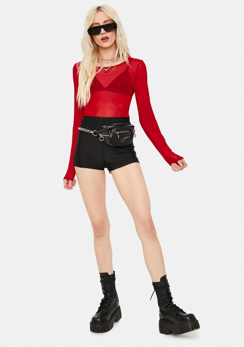 Hot Blurred Truth Crop Top - Image 3