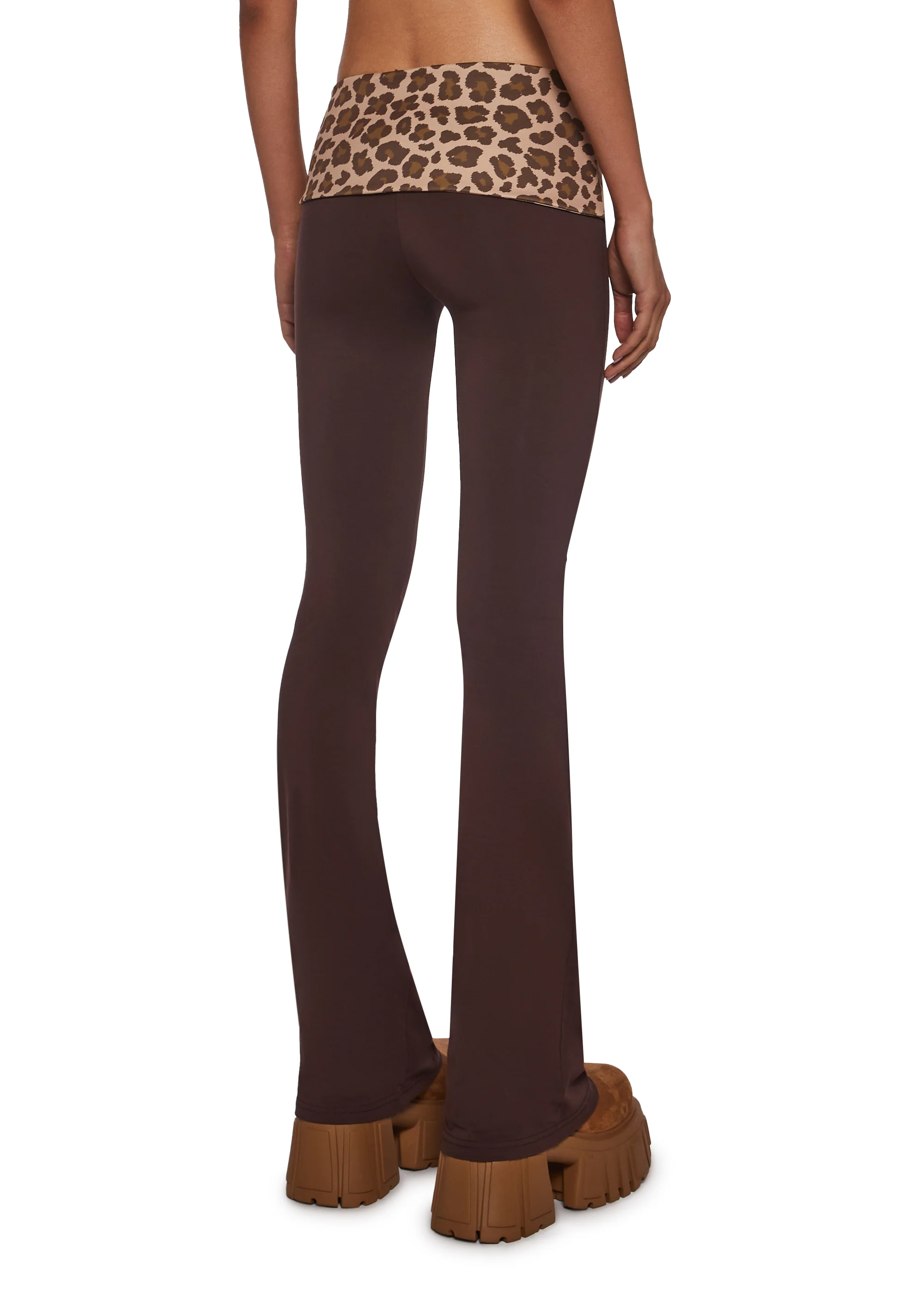 Hot Crush Knit Pants - Brown - Image 4