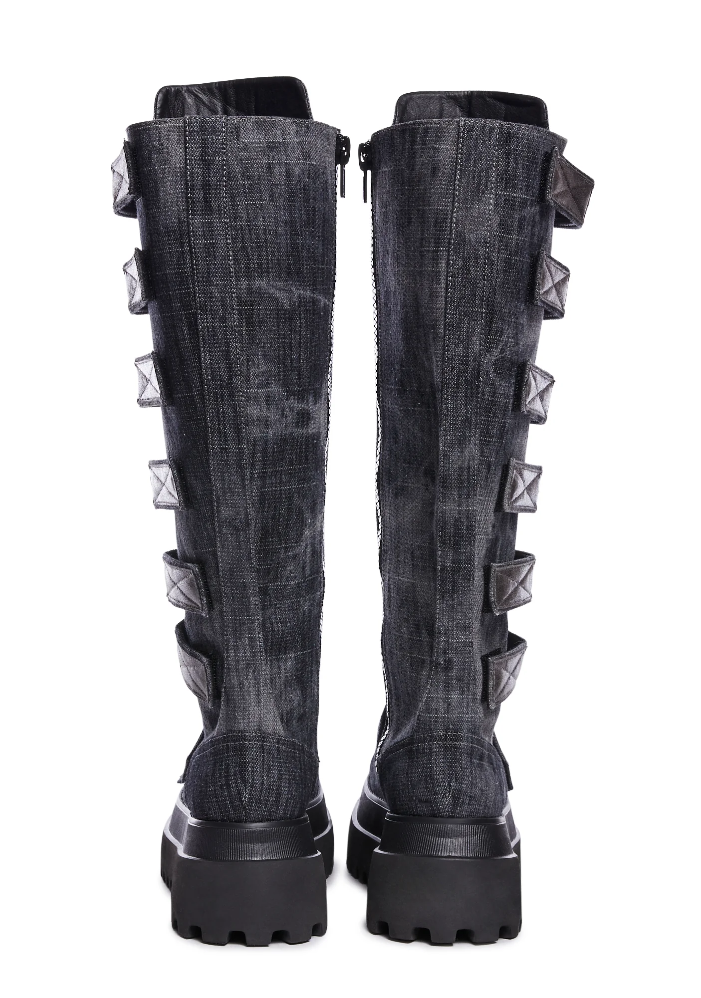 Hot Haven Knee High Boots - Charcoal - Image 4