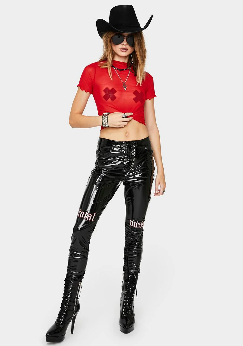 Hot Lil Preview Sheer Top - Image 3