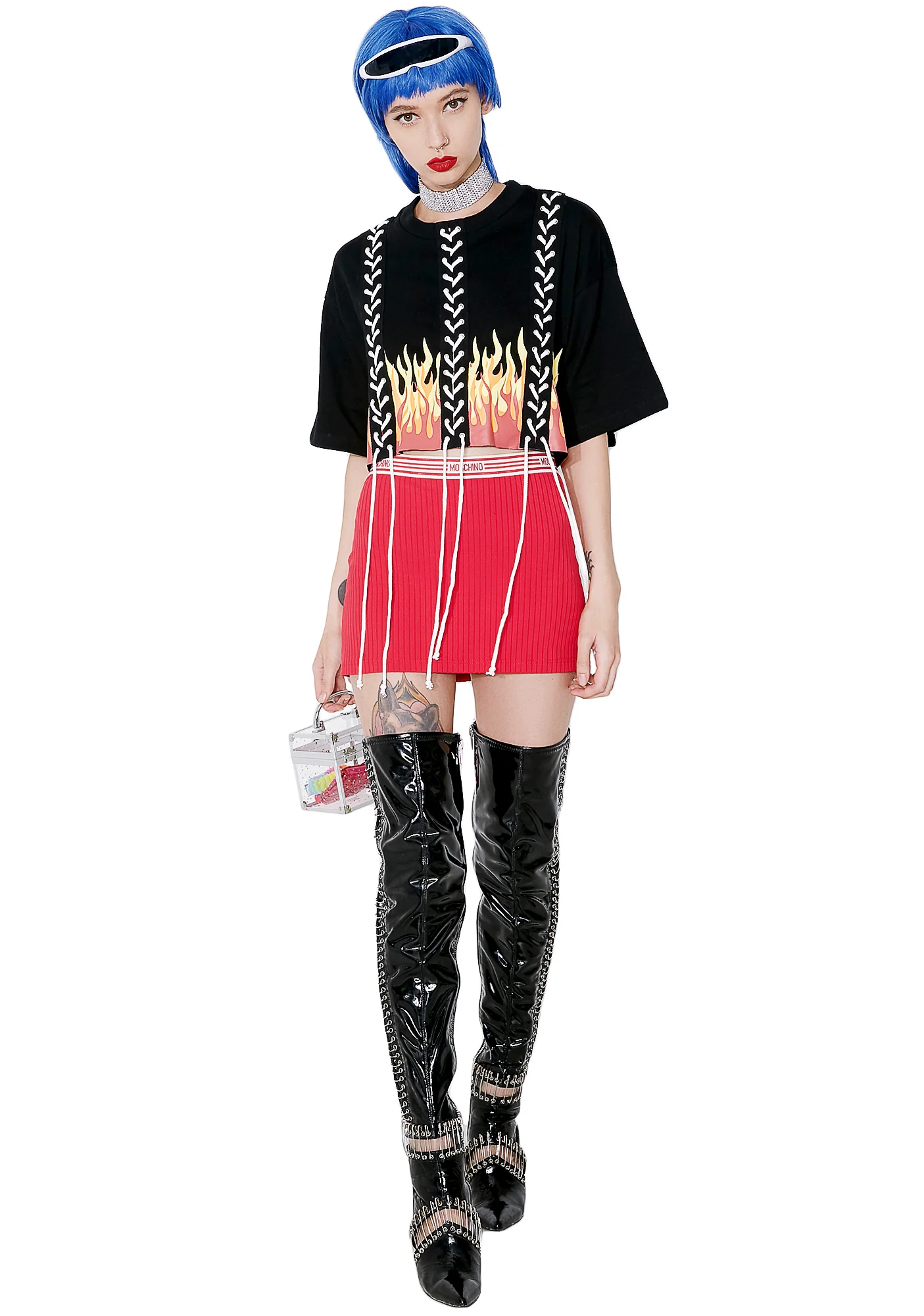 Hot or Knot Lace-Up Tee - Image 5
