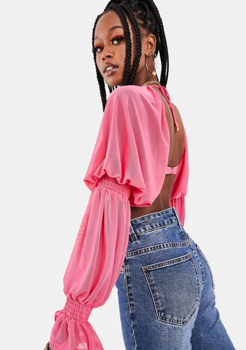 Hot Pink Lolita Top - Image 4